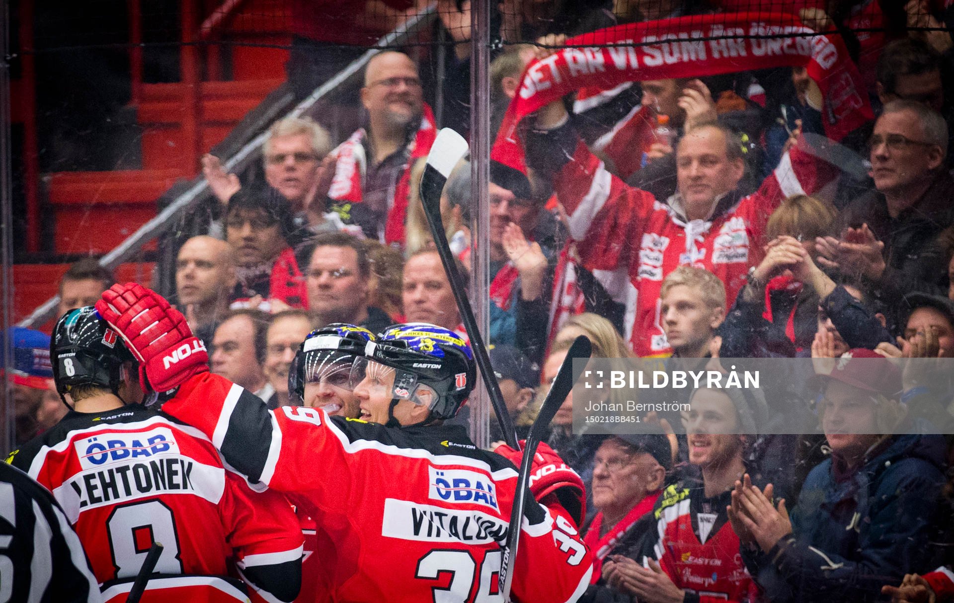 Örebros Johan Adolfsson gör 1-0 och jublar