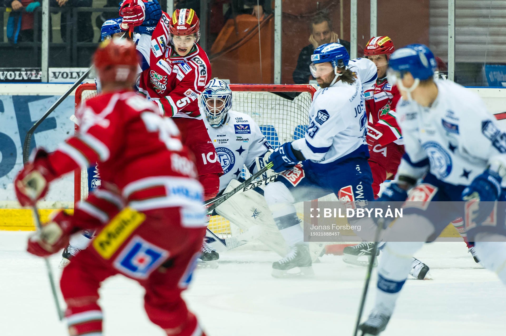 Leksands målvakt Oscar Alsenfelt höll tätt i målet