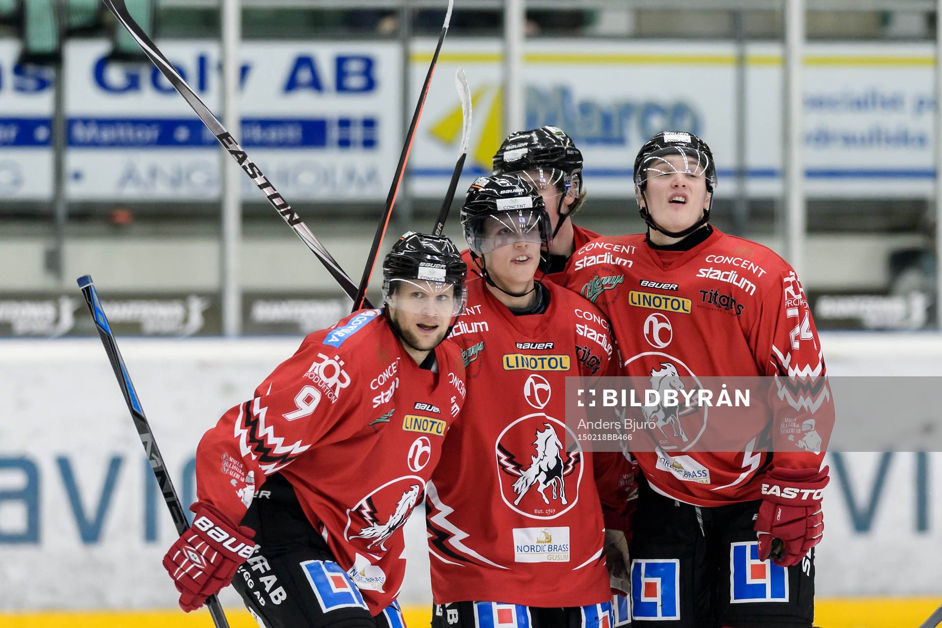 Vita Hästen firar Alexander Larsson (v)