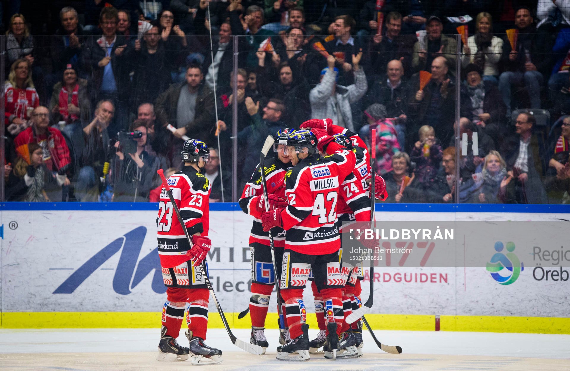 Örebros Brian Willsie gör 2-1 och jublar