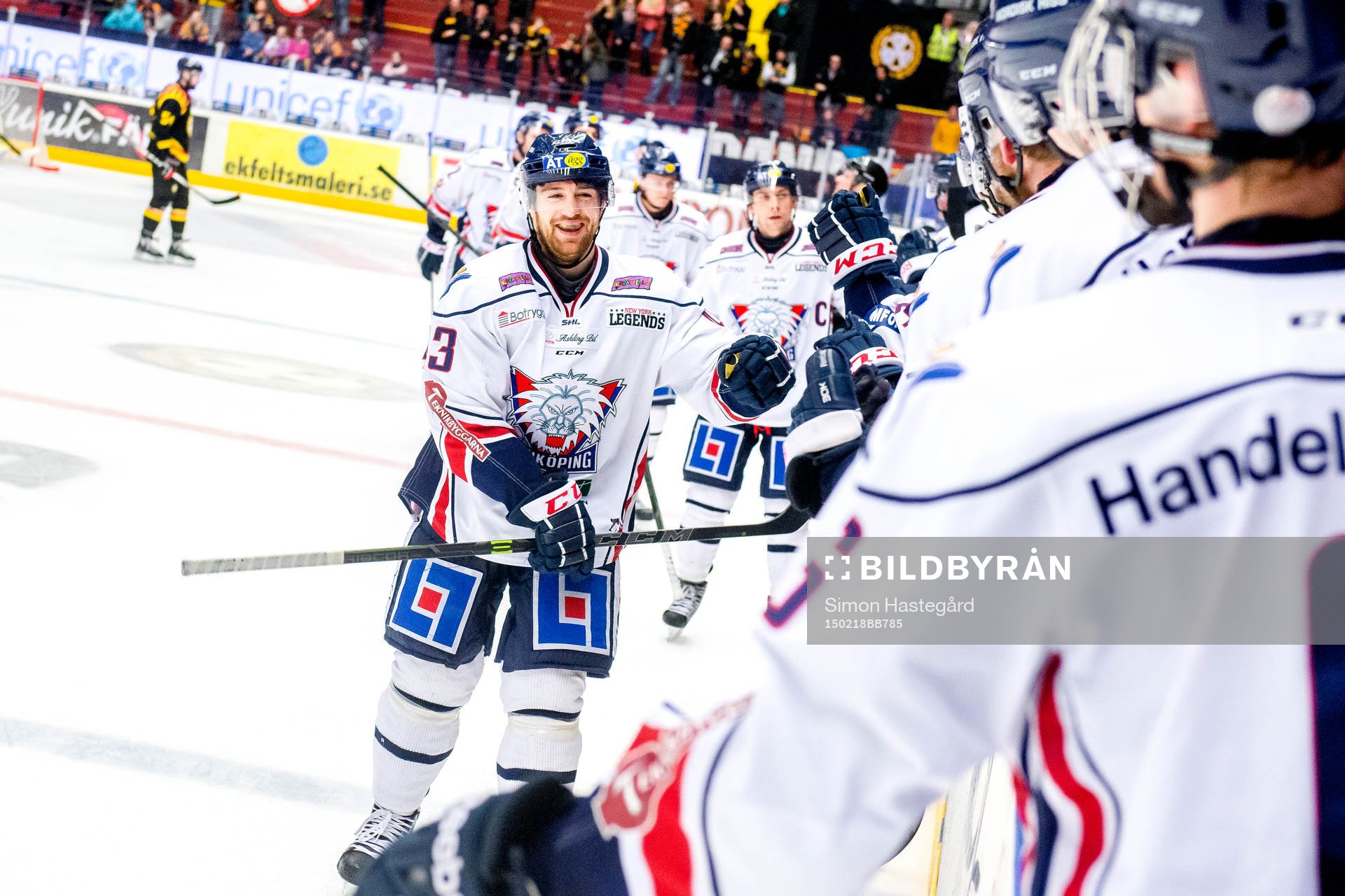 Linköpings Nichlas Hardt jublar
