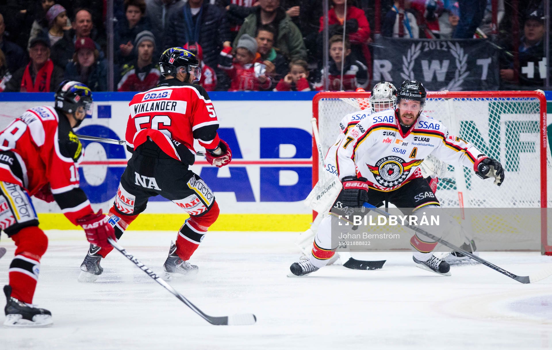 Örebros Jared Aulin gör 4-1 och luleås Jan Sandström