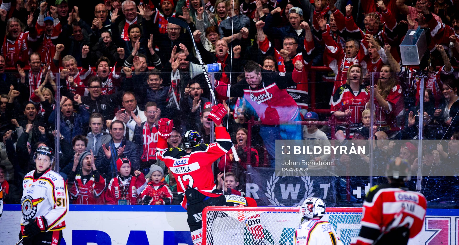 Örebros Marko Anttila gör 4-1 och jublar