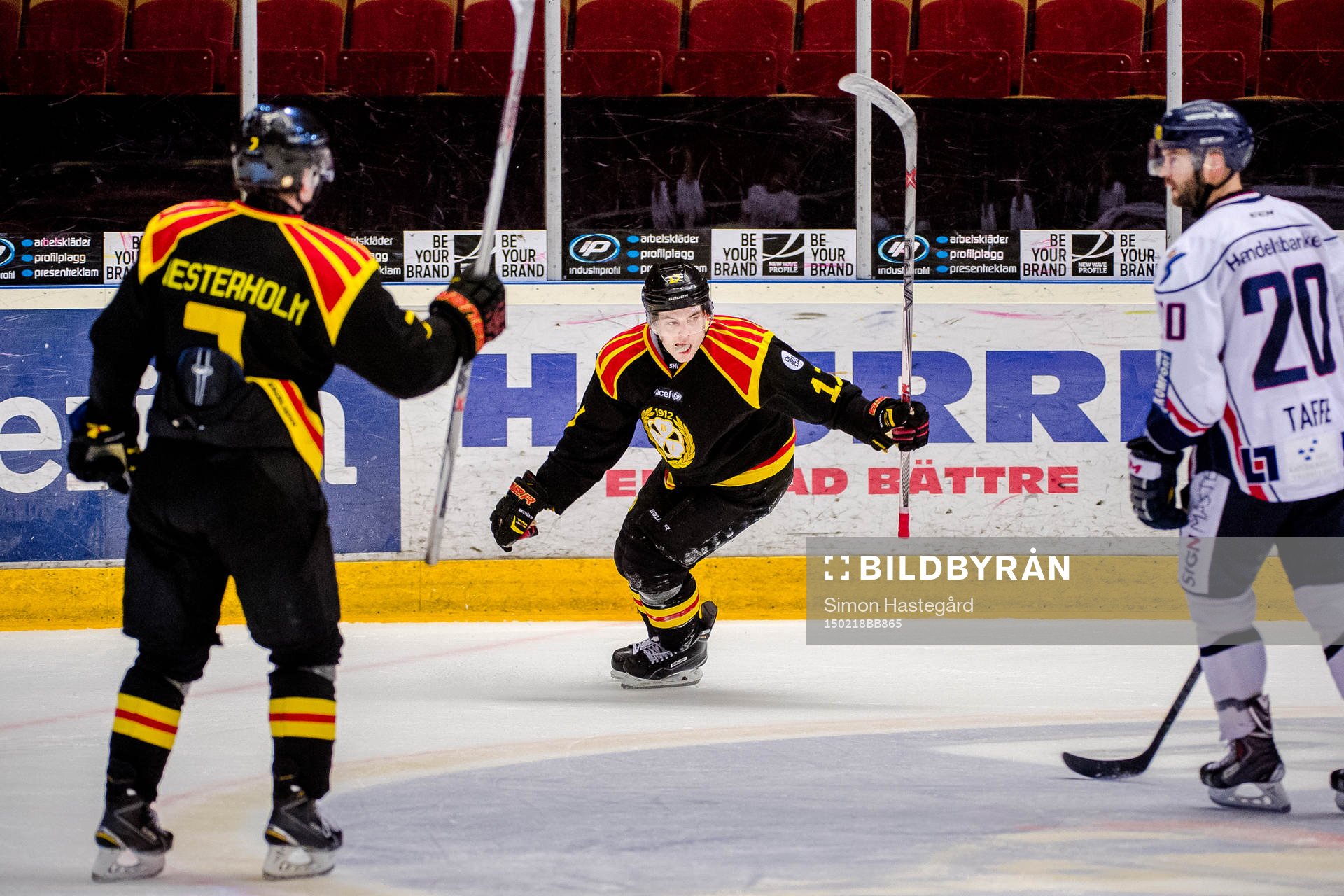 Brynäs Pathrik Westerholm jublar