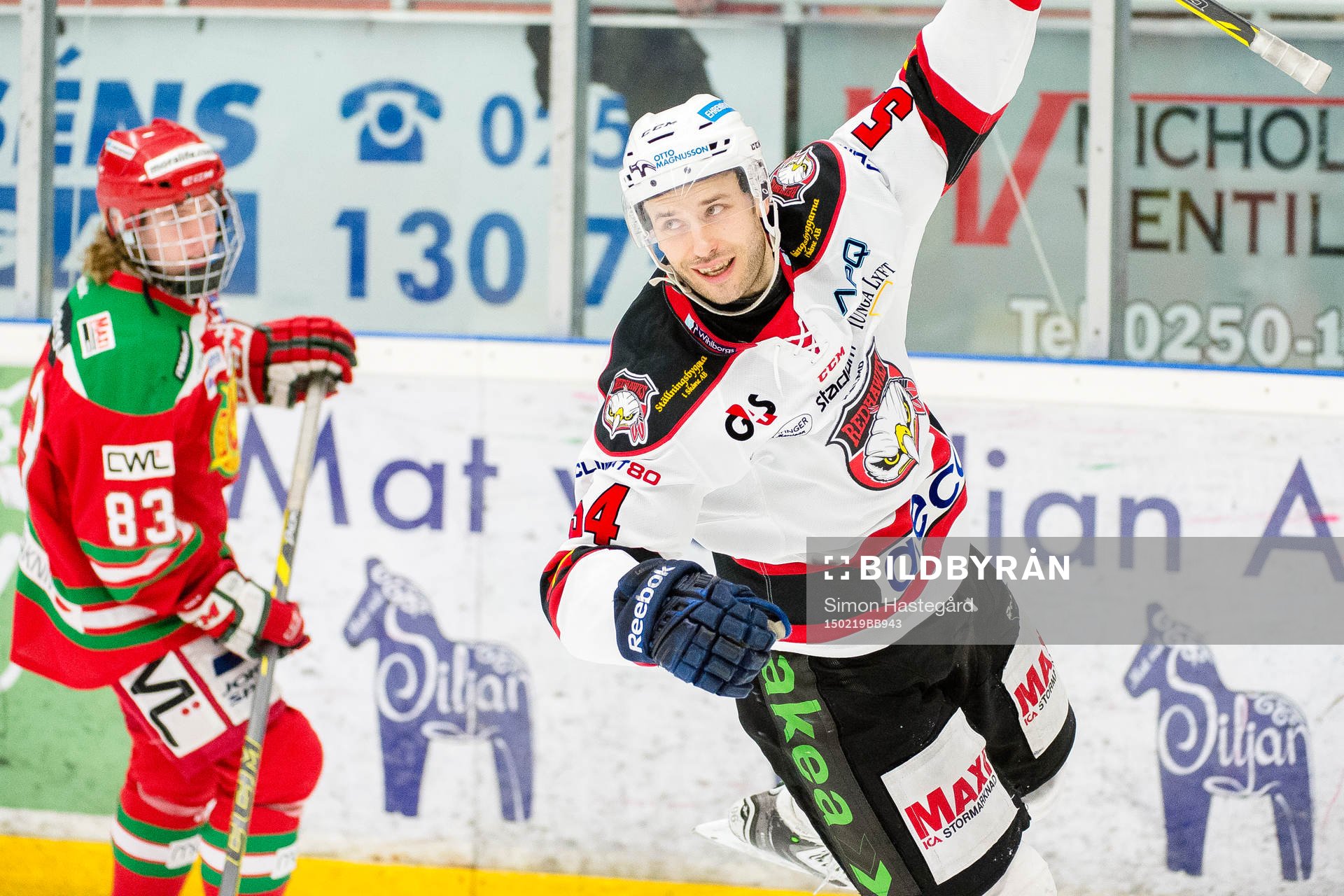 Malmö Redhawks Fabian Brunnström jublar