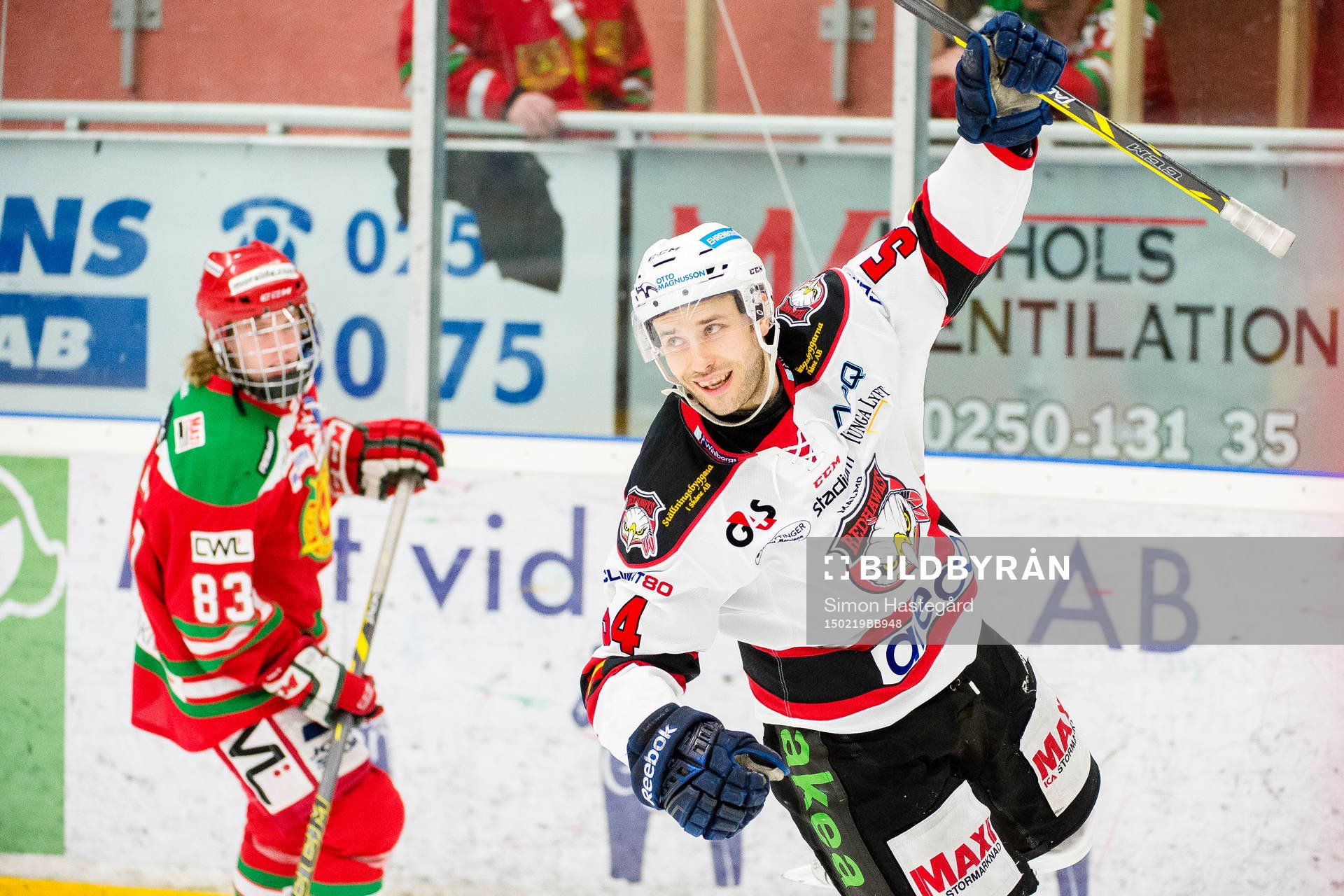 Malmö Redhawks Fabian Brunnström jublar