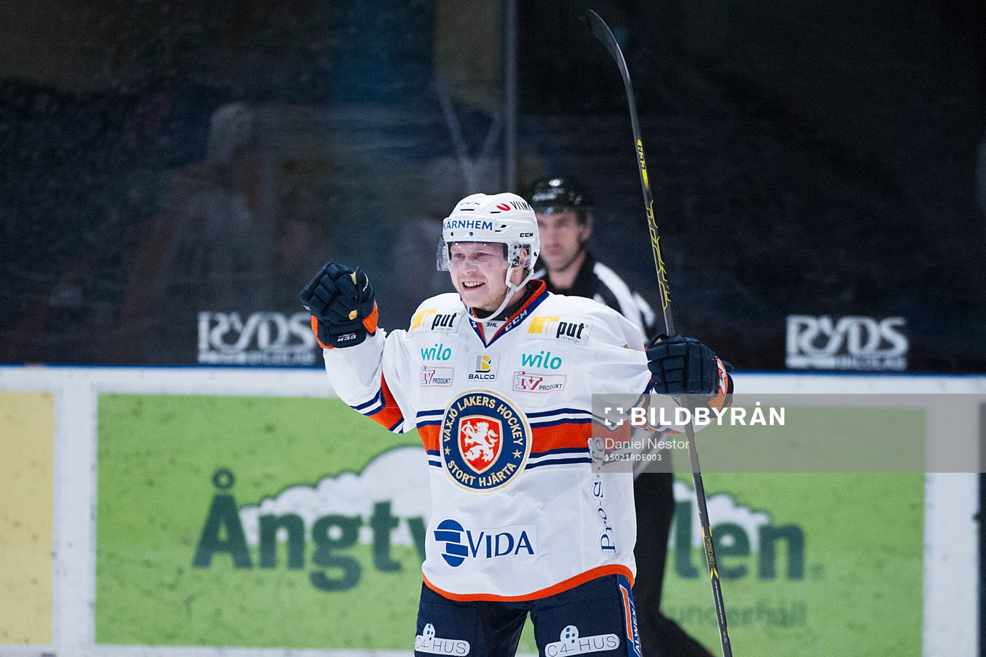 Växjös Tuomas Kiiskinen jublar