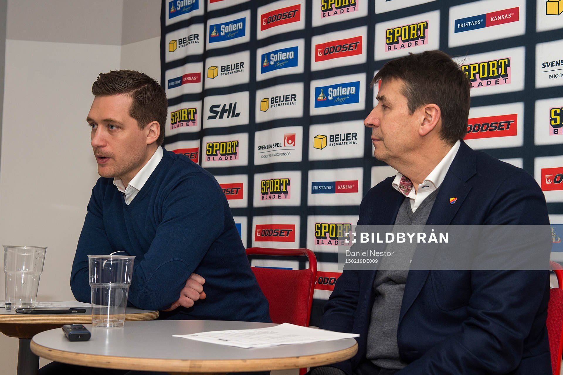 Växjös tränare Sam Hallam och Djurgårdens tränare Hans