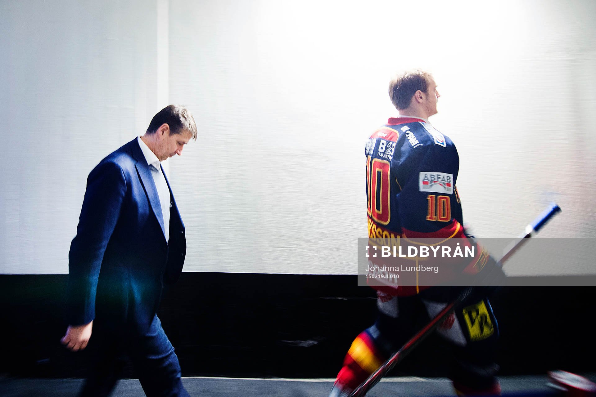 Djurgårdens tränare Hans Särkijärvi och Joakim Eriksson
