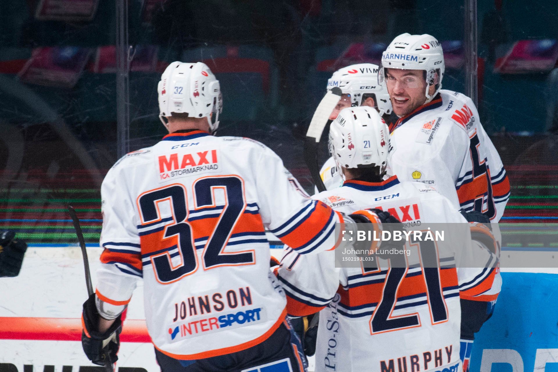 Växjös spelare jublar