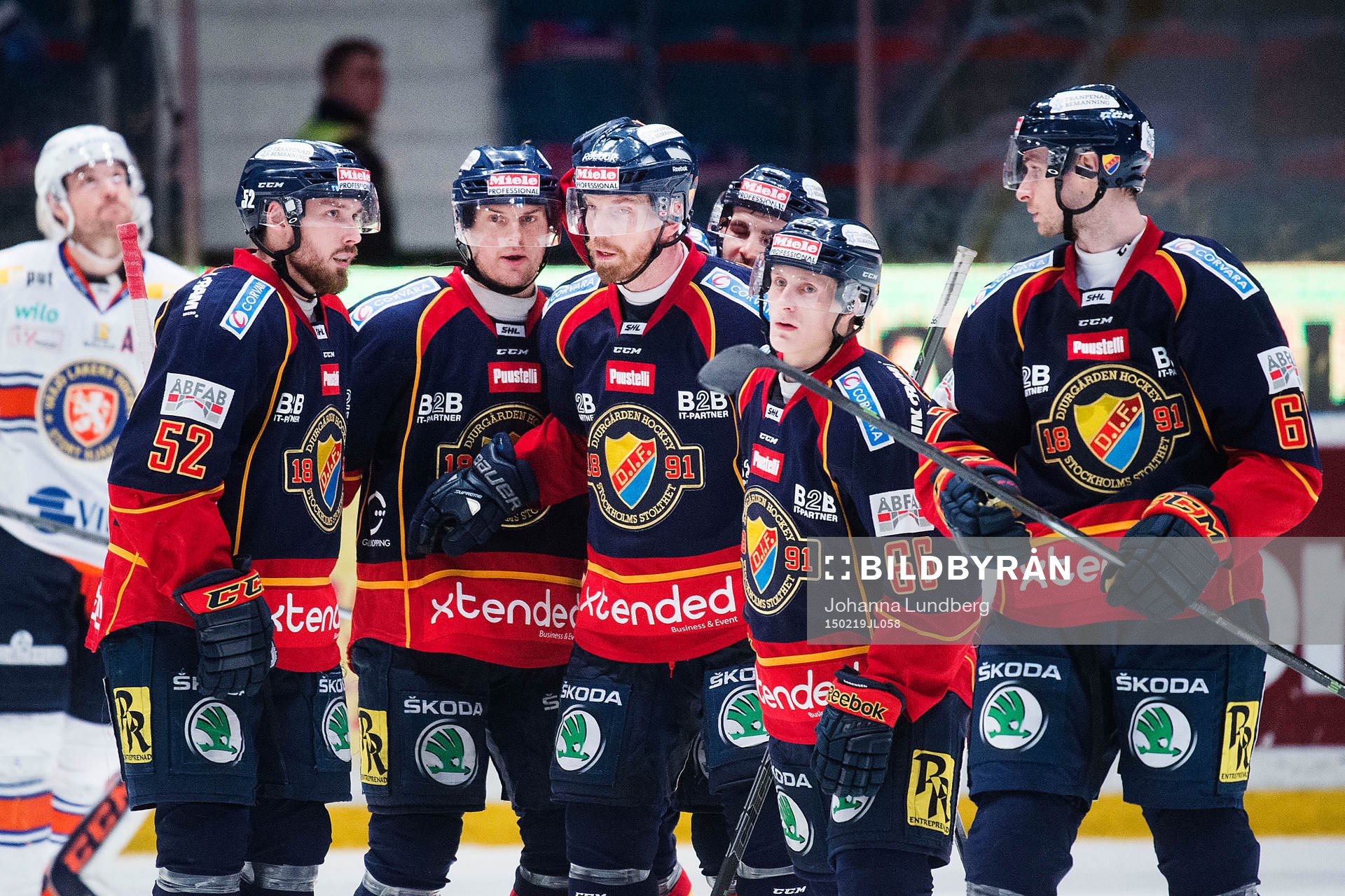 Djurgårdens Mikael Ahlén, Joakim Eriksson, Mikael