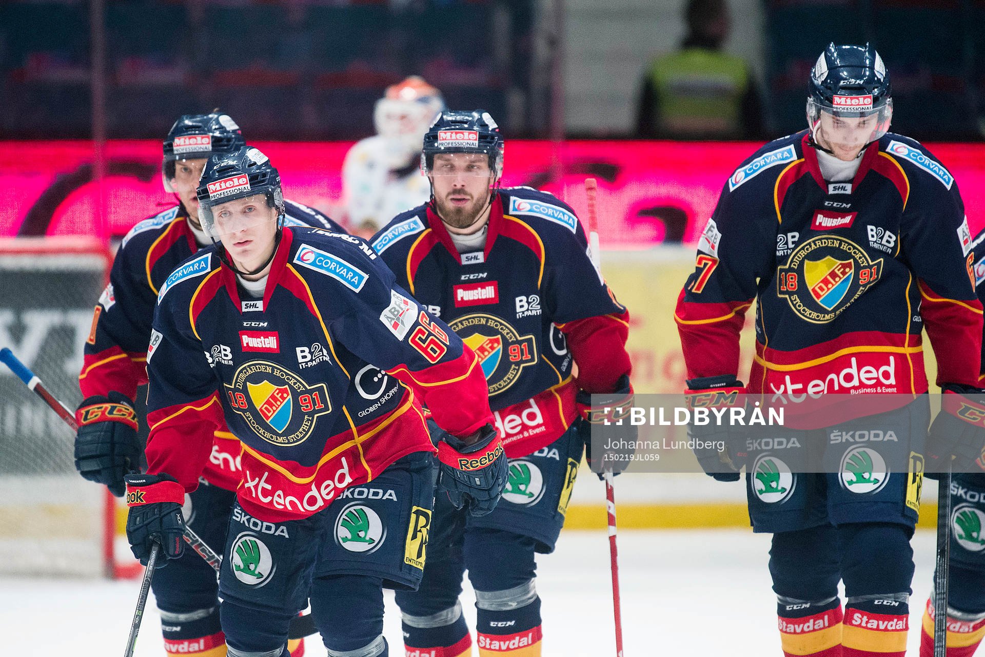 Djurgårdens Joakim Eriksson, Marcus Sörensen, Mikael