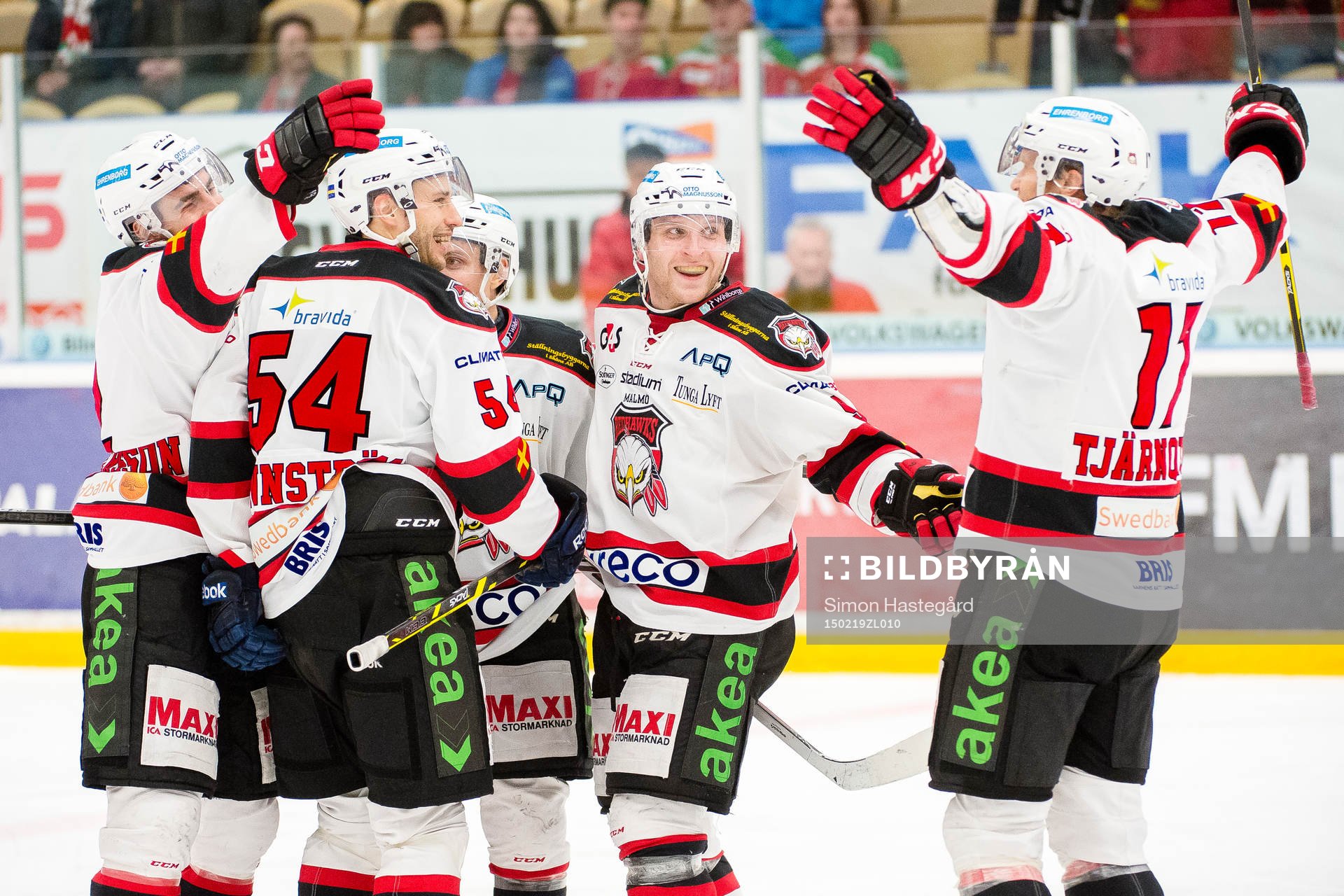 Malmö Redhawks Frederik Storm jublar