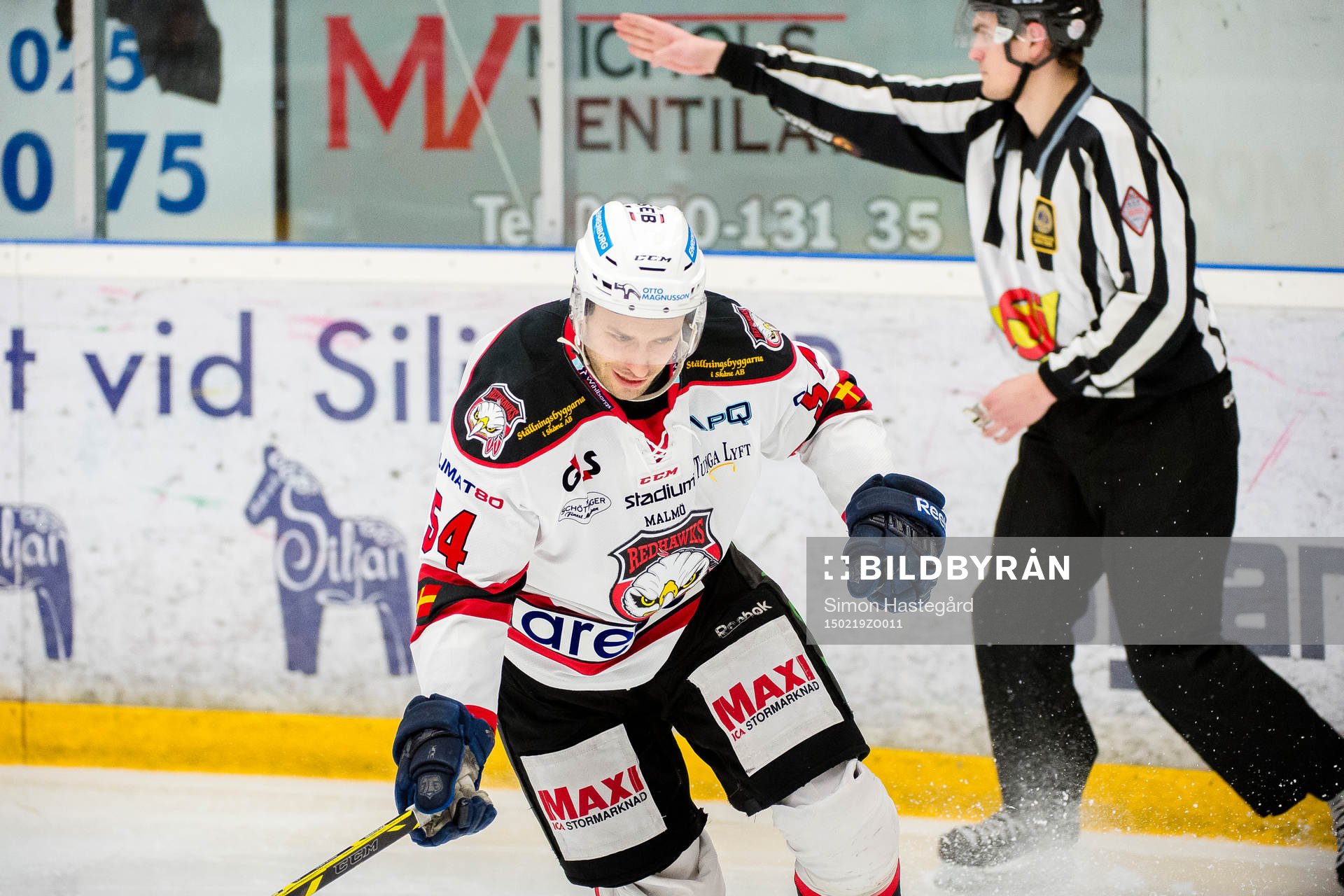 Malmö Redhawks Fabian Brunnström jublar