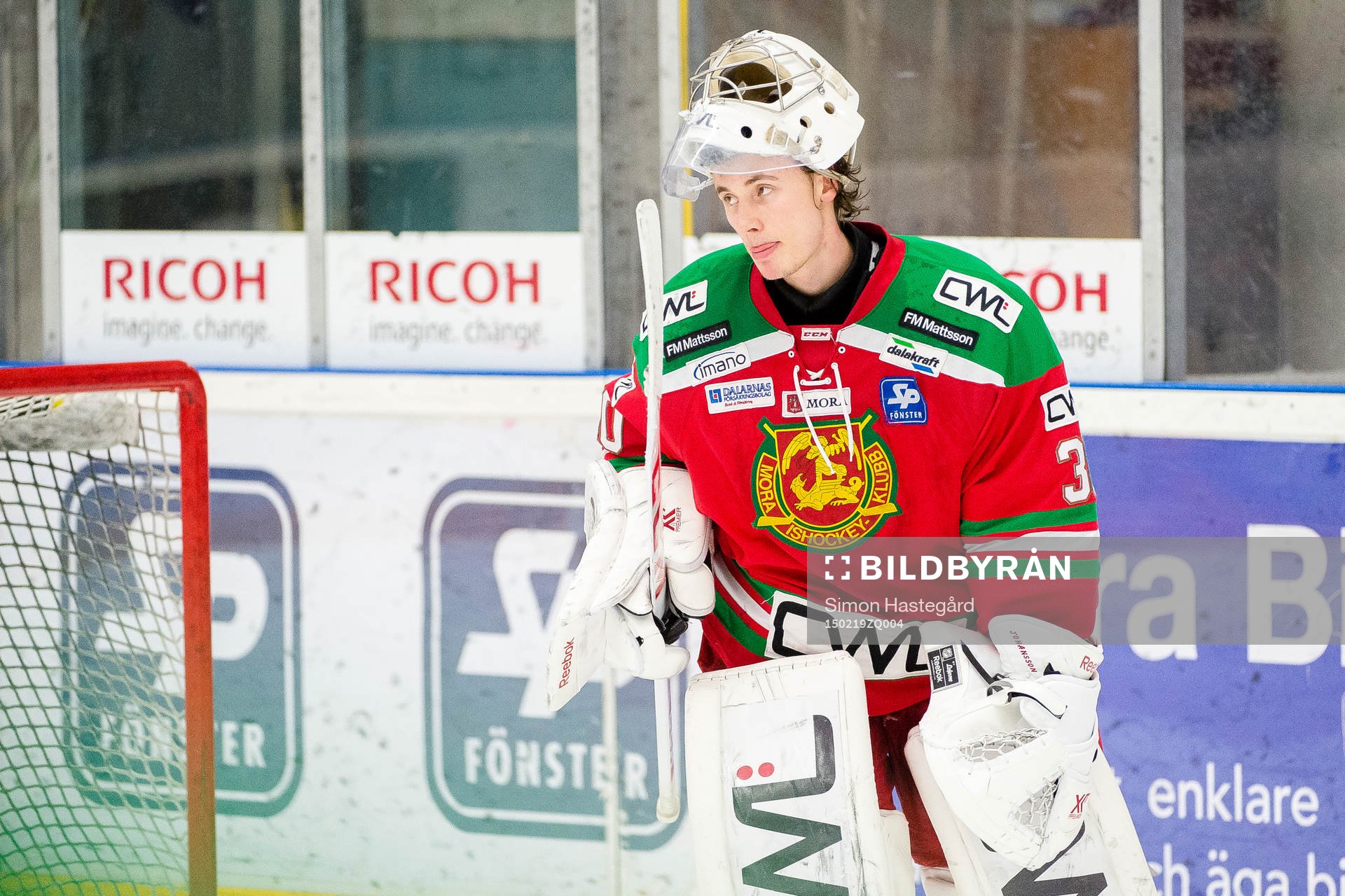 Moras målvakt Jacob Johansson deppar