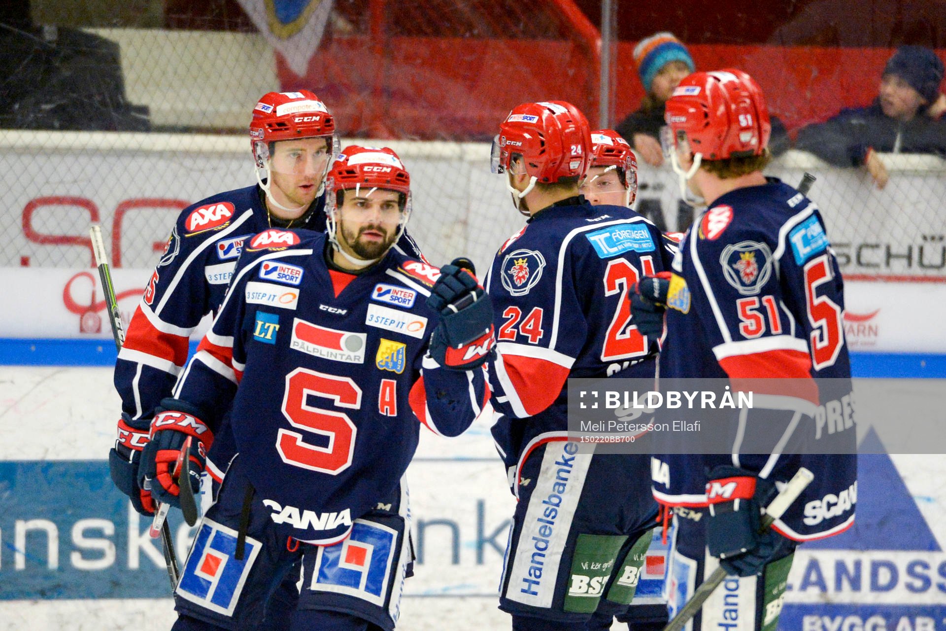 Södertäljes Mattias Beck jublar