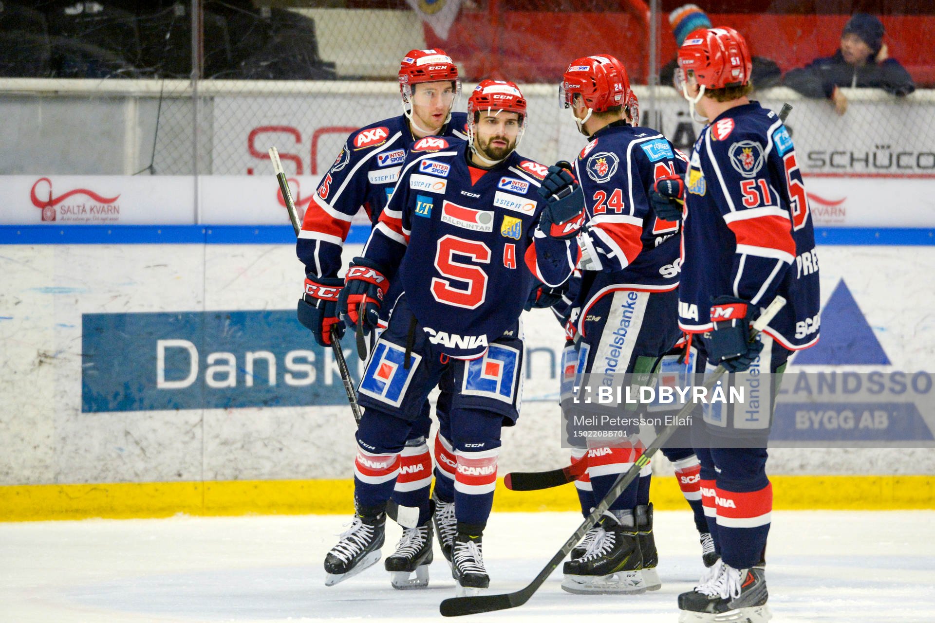 Södertäljes Mattias Beck jublar