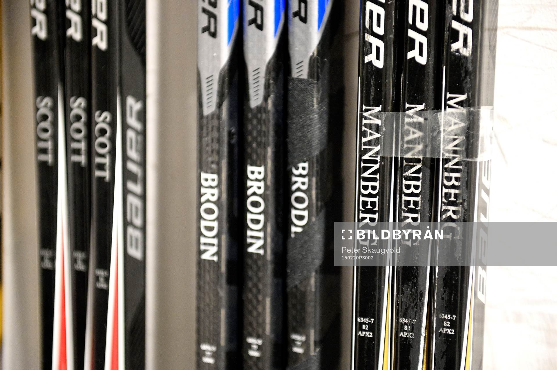 Brynäs Daniel Mannbergs klubbor är redo innan
