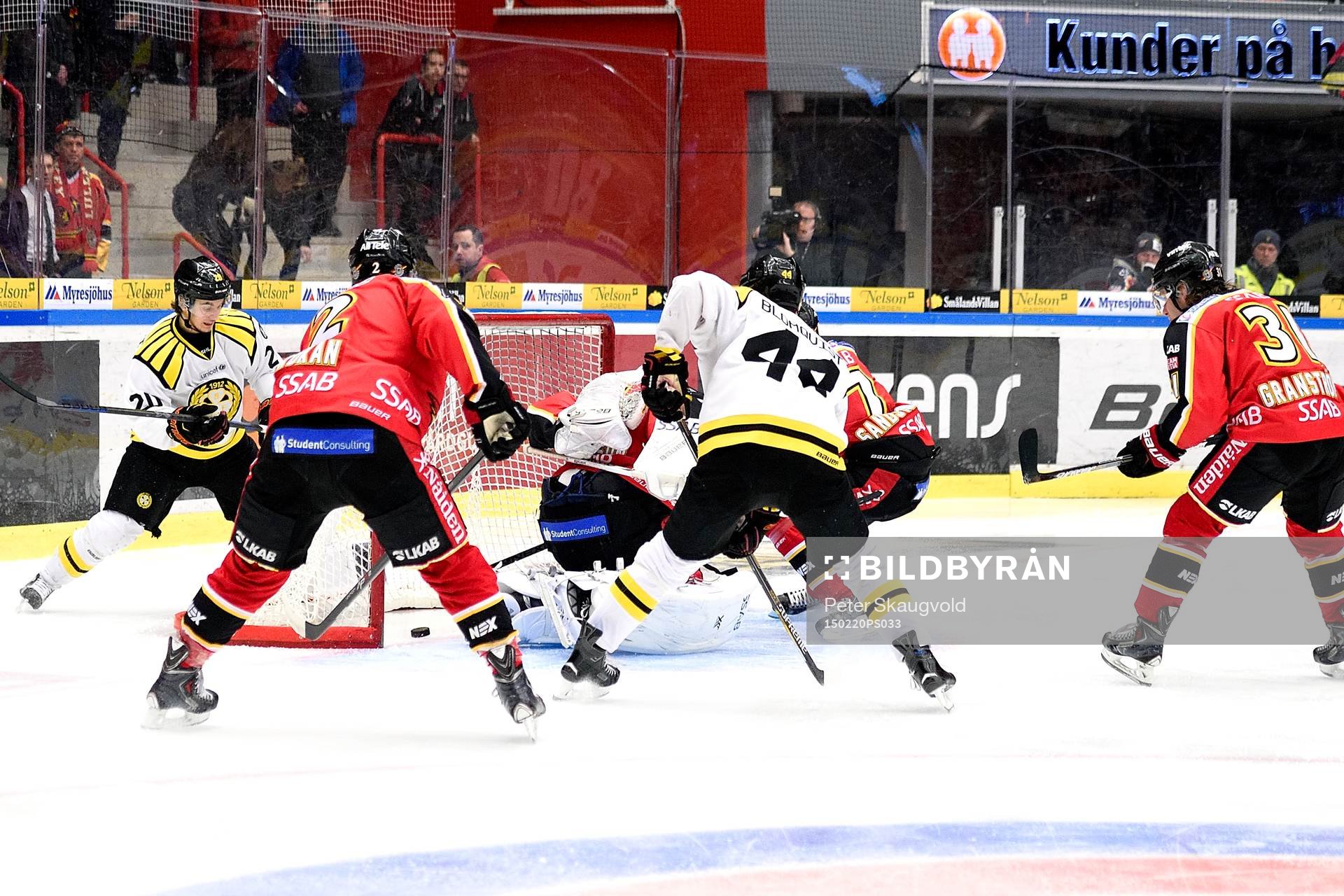 Brynäs Oskar Lindblom gör 1-0