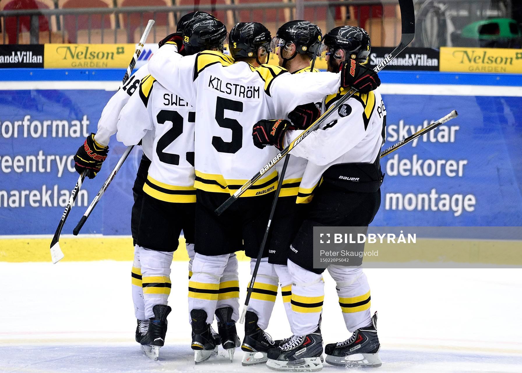 Brynäs spelarna jublar