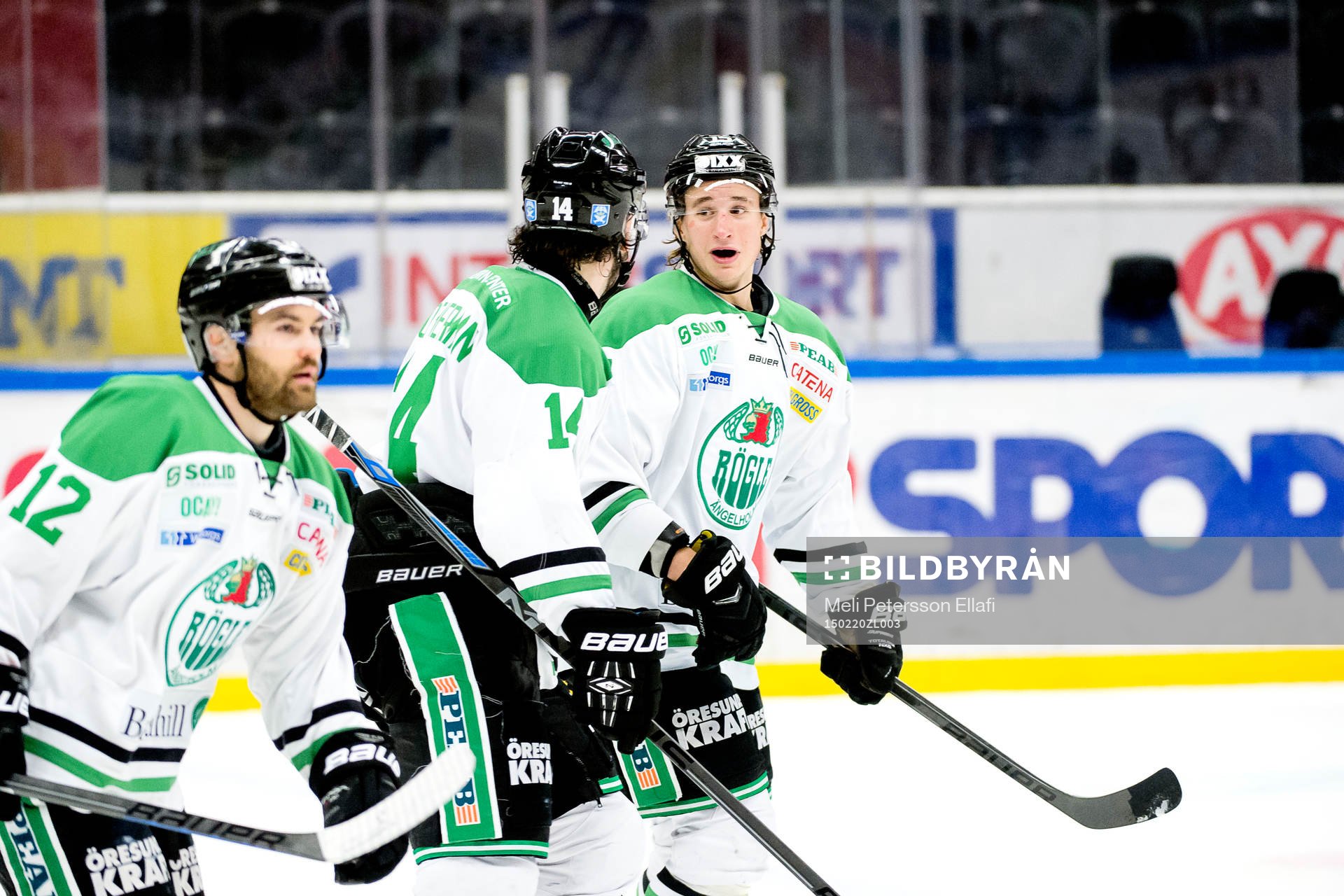 Rögles Jordan Smotherman och Jakob Lilja jublar