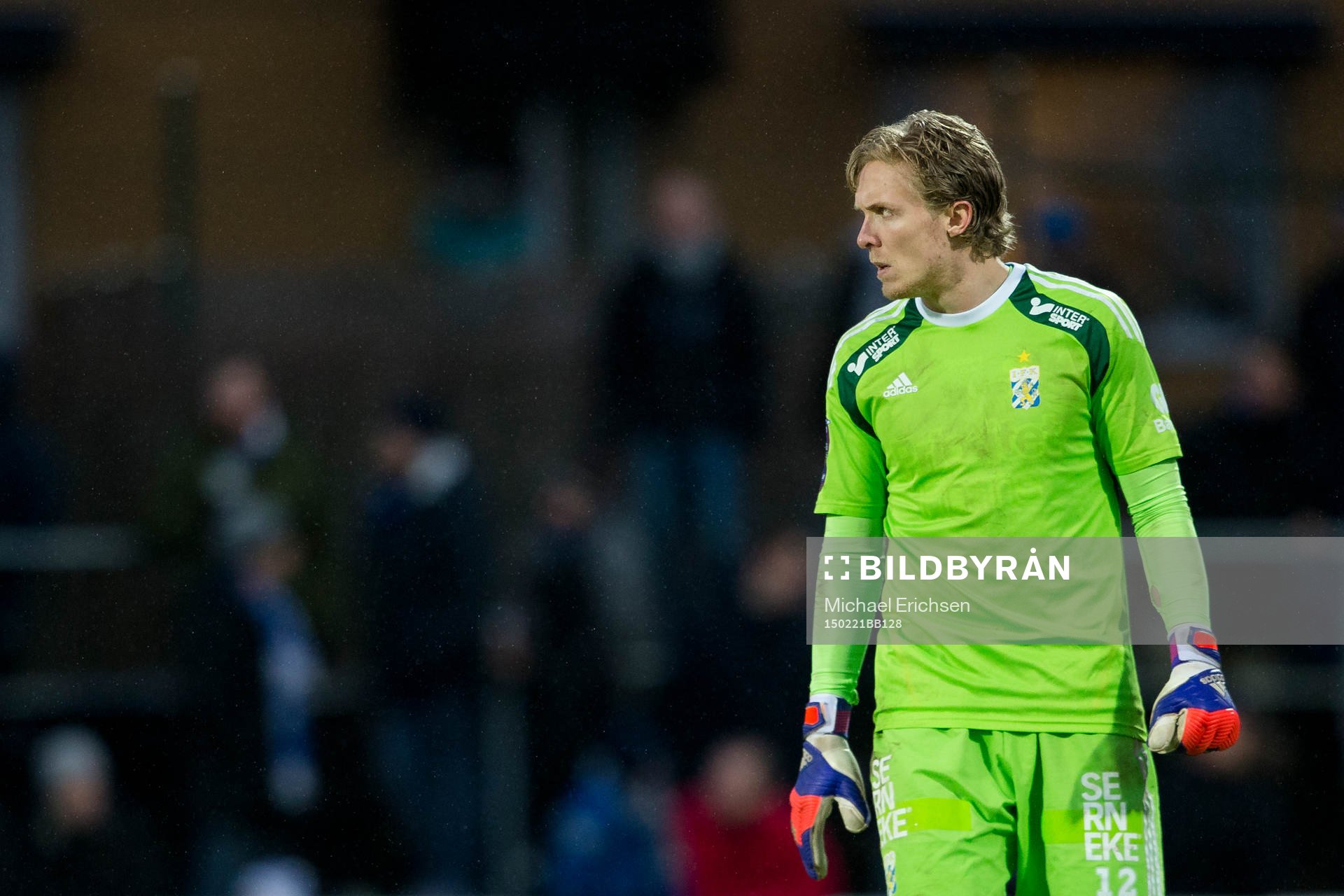 IFK Göteborgs målvakt Marcus Sandberg deppar