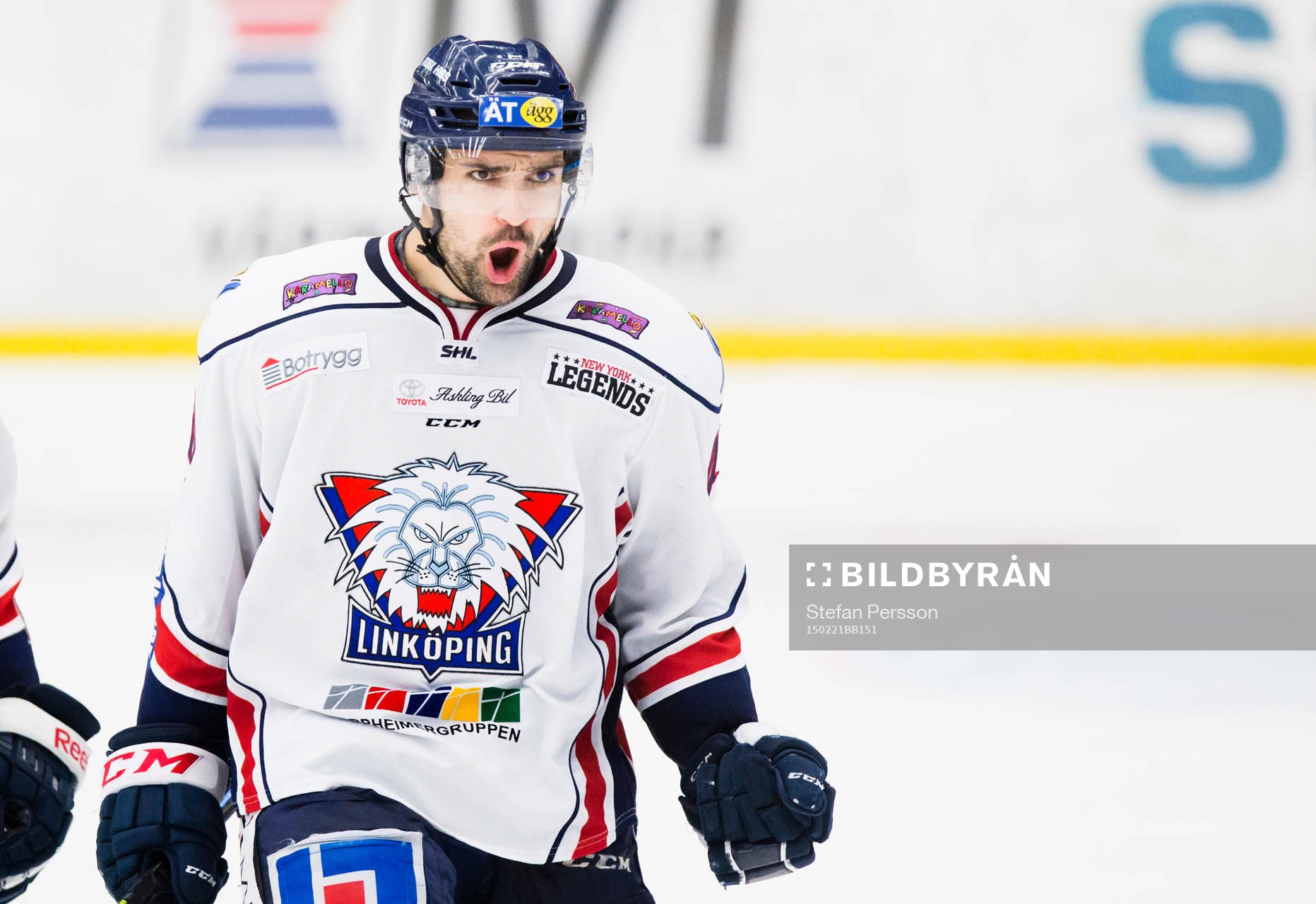 Linköpings Daniel Rahimi jublar