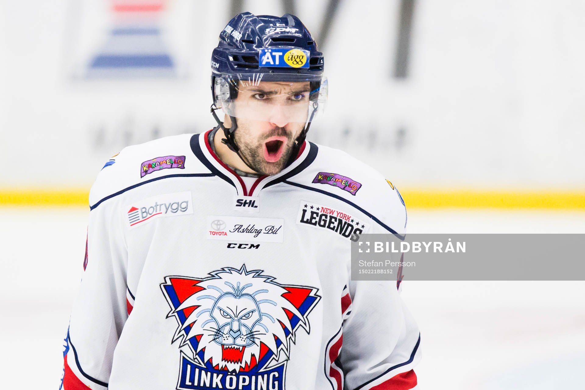 Linköpings Daniel Rahimi jublar