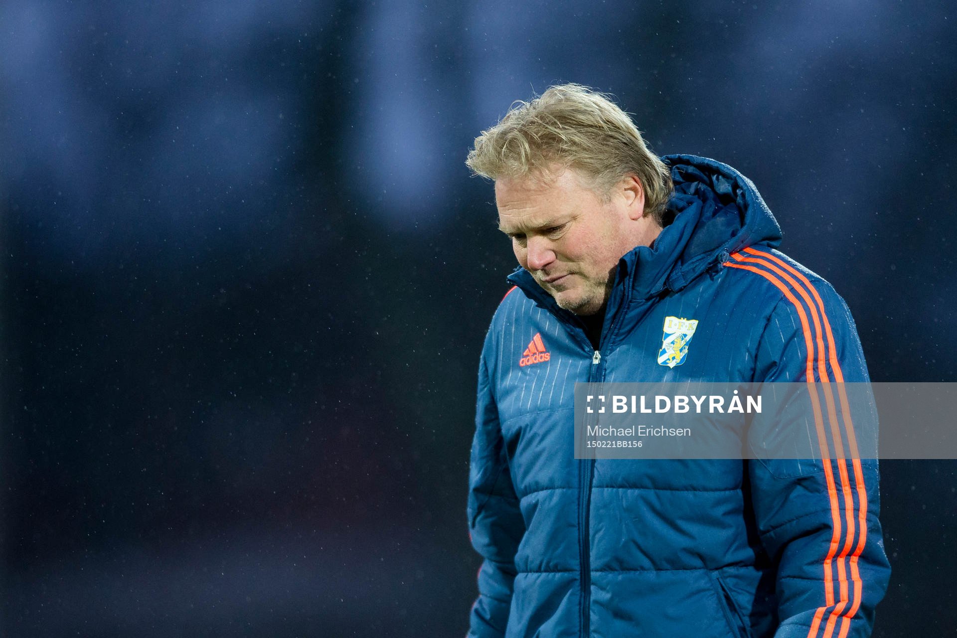 IFK Göteborgs tränare Jörgen Lennartsson deppar