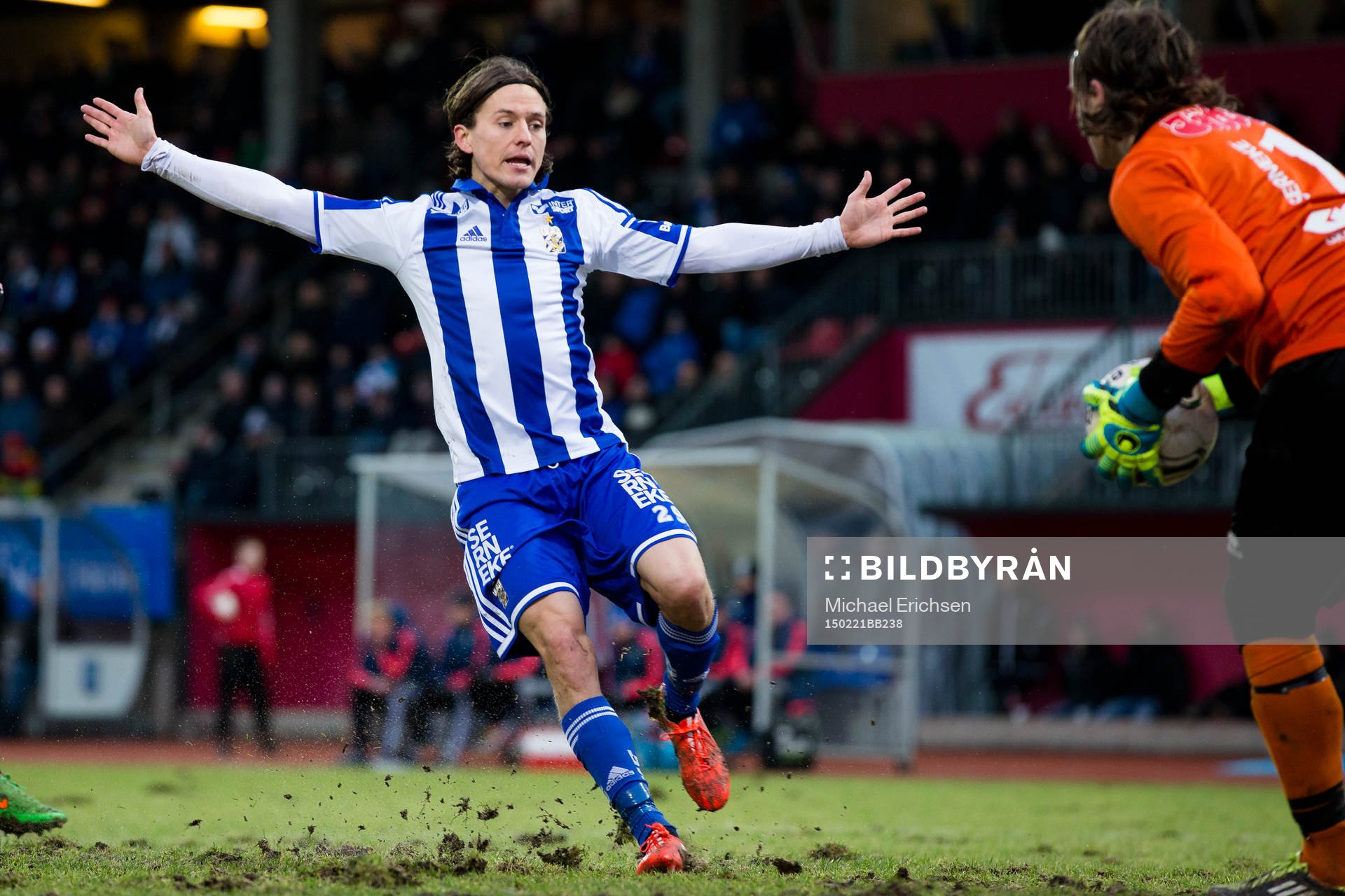 IFK Göteborgs Lasse Vibe reagerar