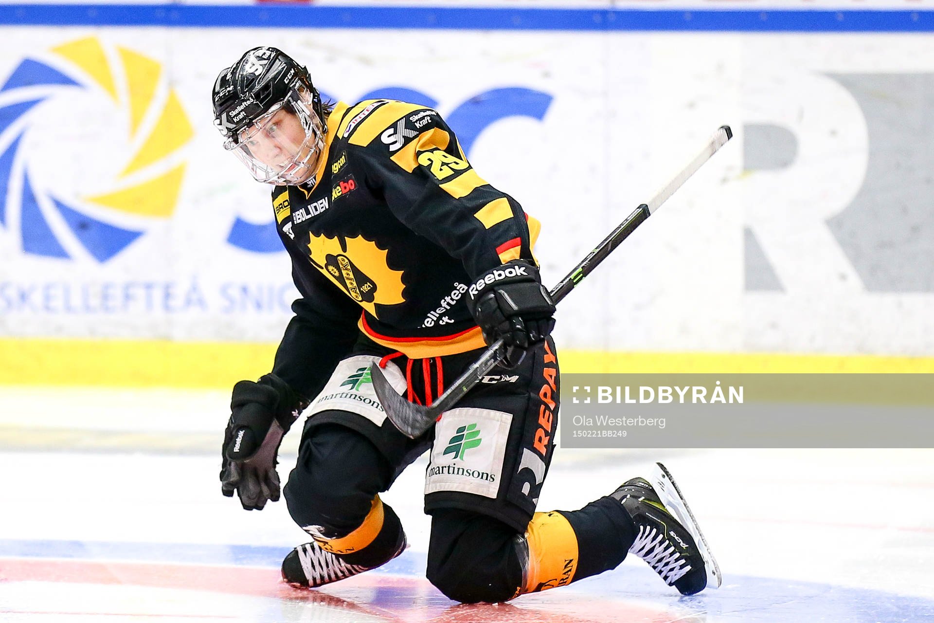 Skellefteås Oscar Sundqvist jublar