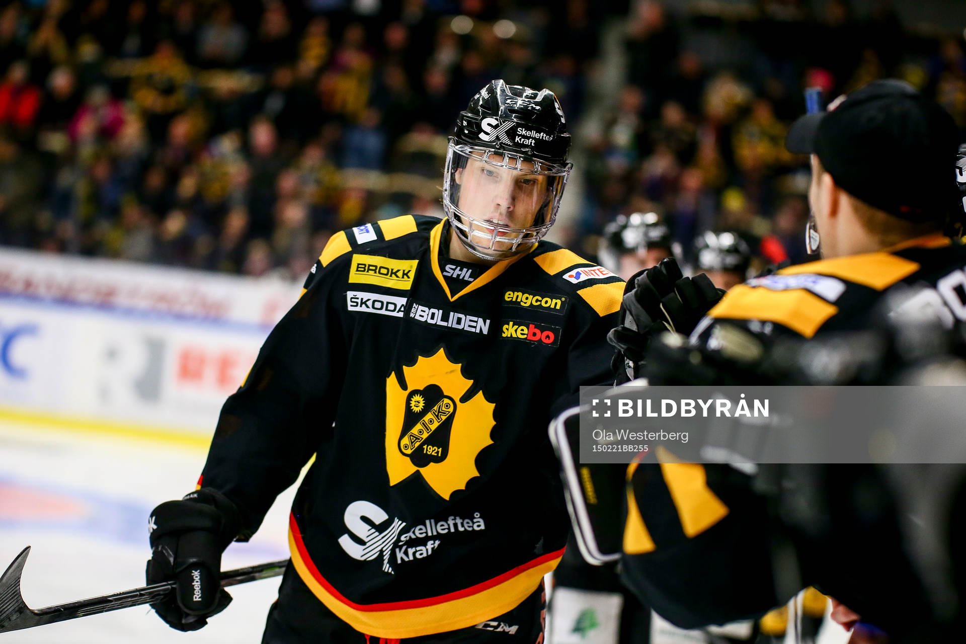 Skellefteås Oscar Sundqvist  jublar