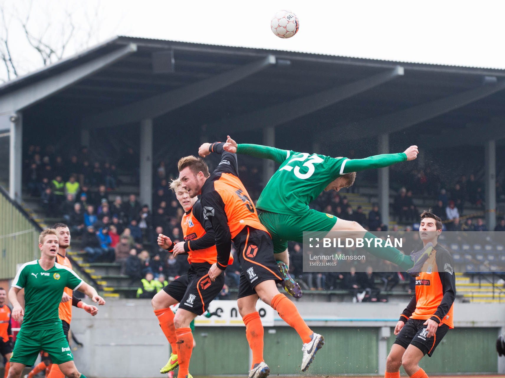 Hammarbys Lars Saetra i matchen i Svenska Cupen mellan