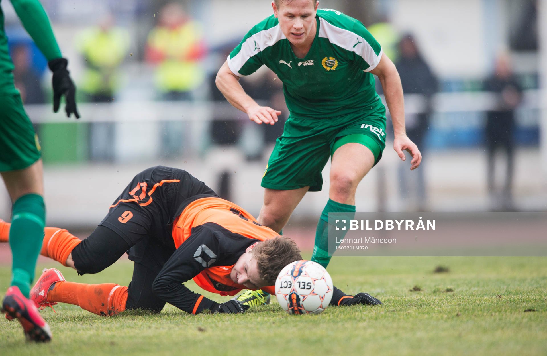 Hammarbys Erik Israelsson i matchen i Svenska Cupen mellan