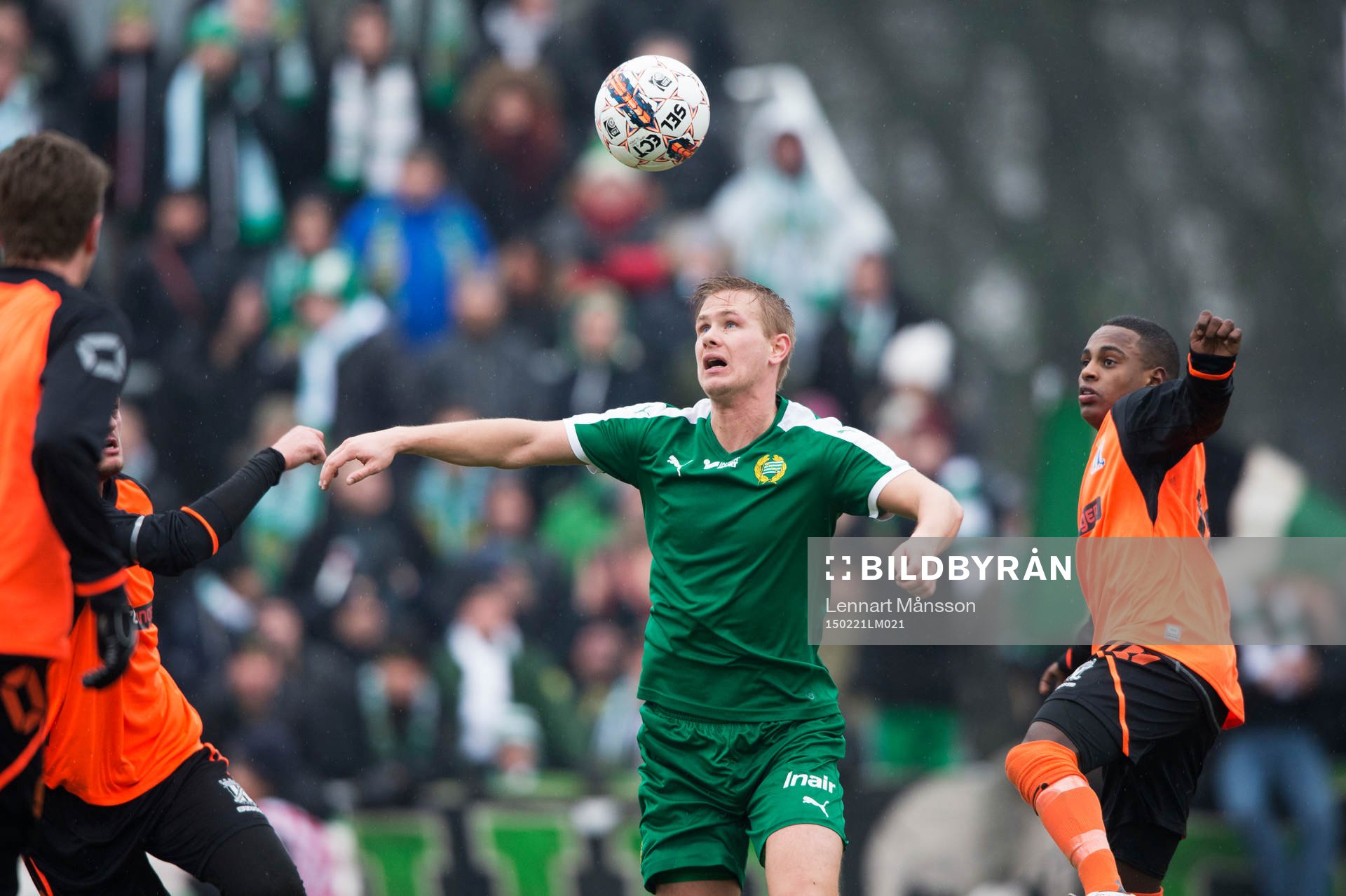 Hammarbys Erik Israelsson i matchen i Svenska Cupen mellan