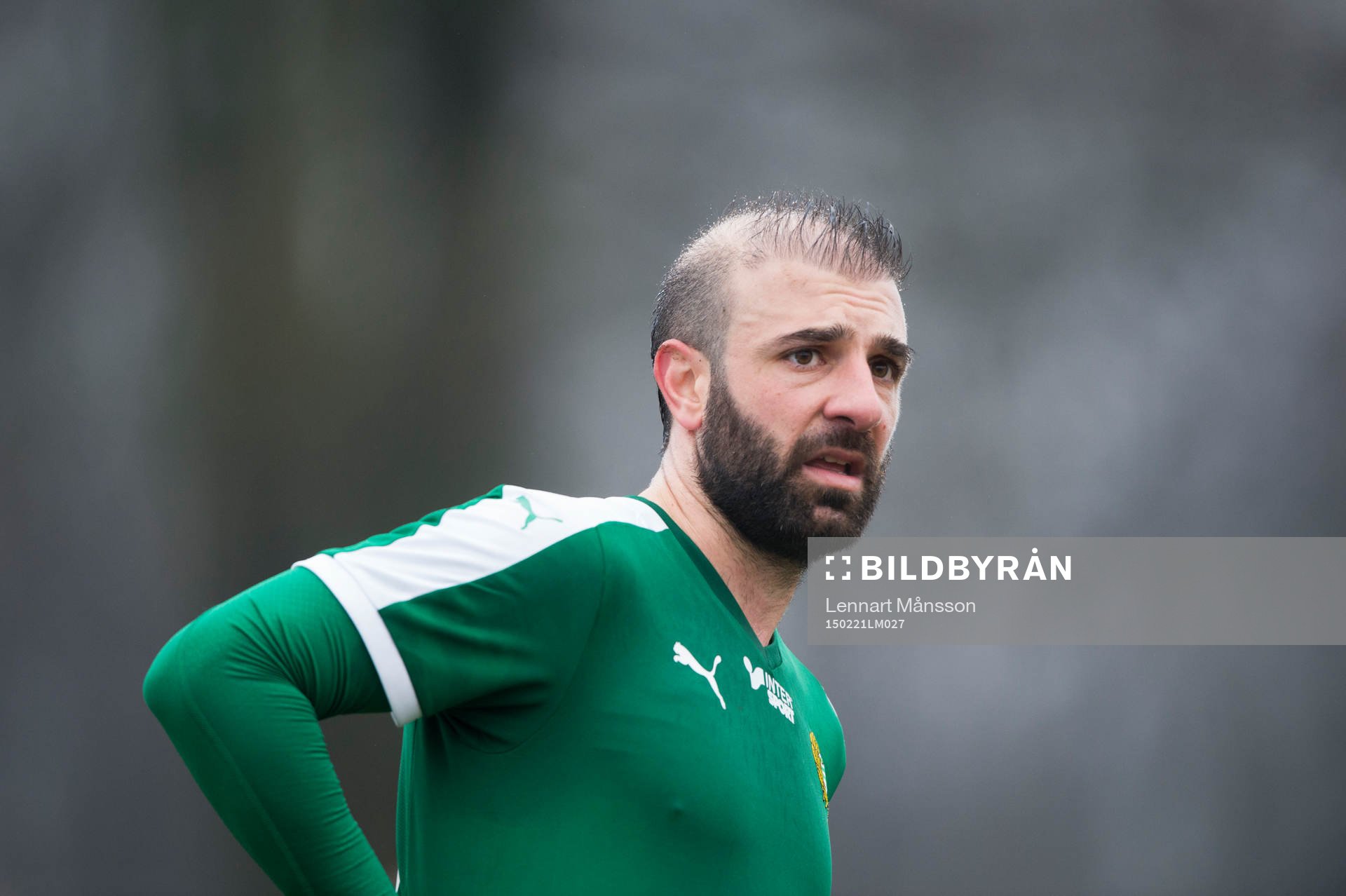 Hammarbys Kennedy Bakircioglu i matchen i Svenska Cupen