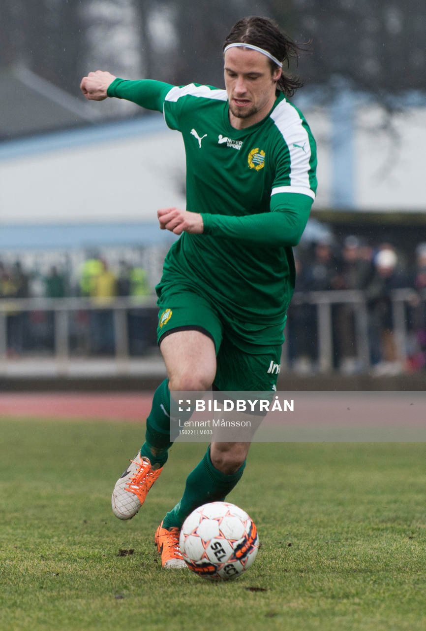 Hammarbys Linus Hallenius i matchen i Svenska Cupen mellan