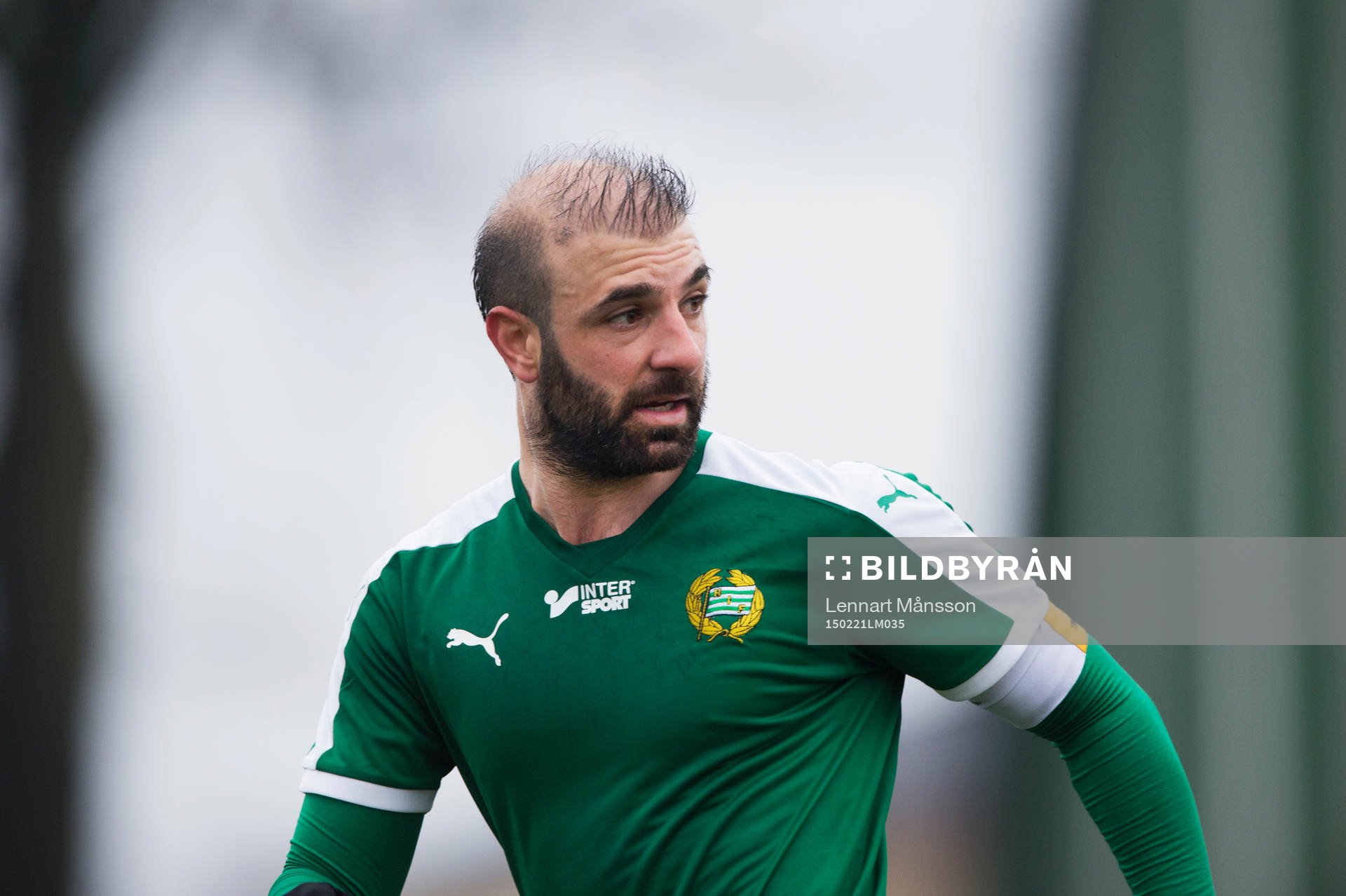 Hammarbys Kennedy Bakircioglu i matchen i Svenska Cupen