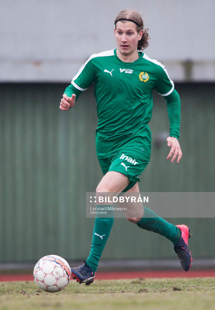 Hammarbys Oliver Silverholt i matchen i Svenska Cupen