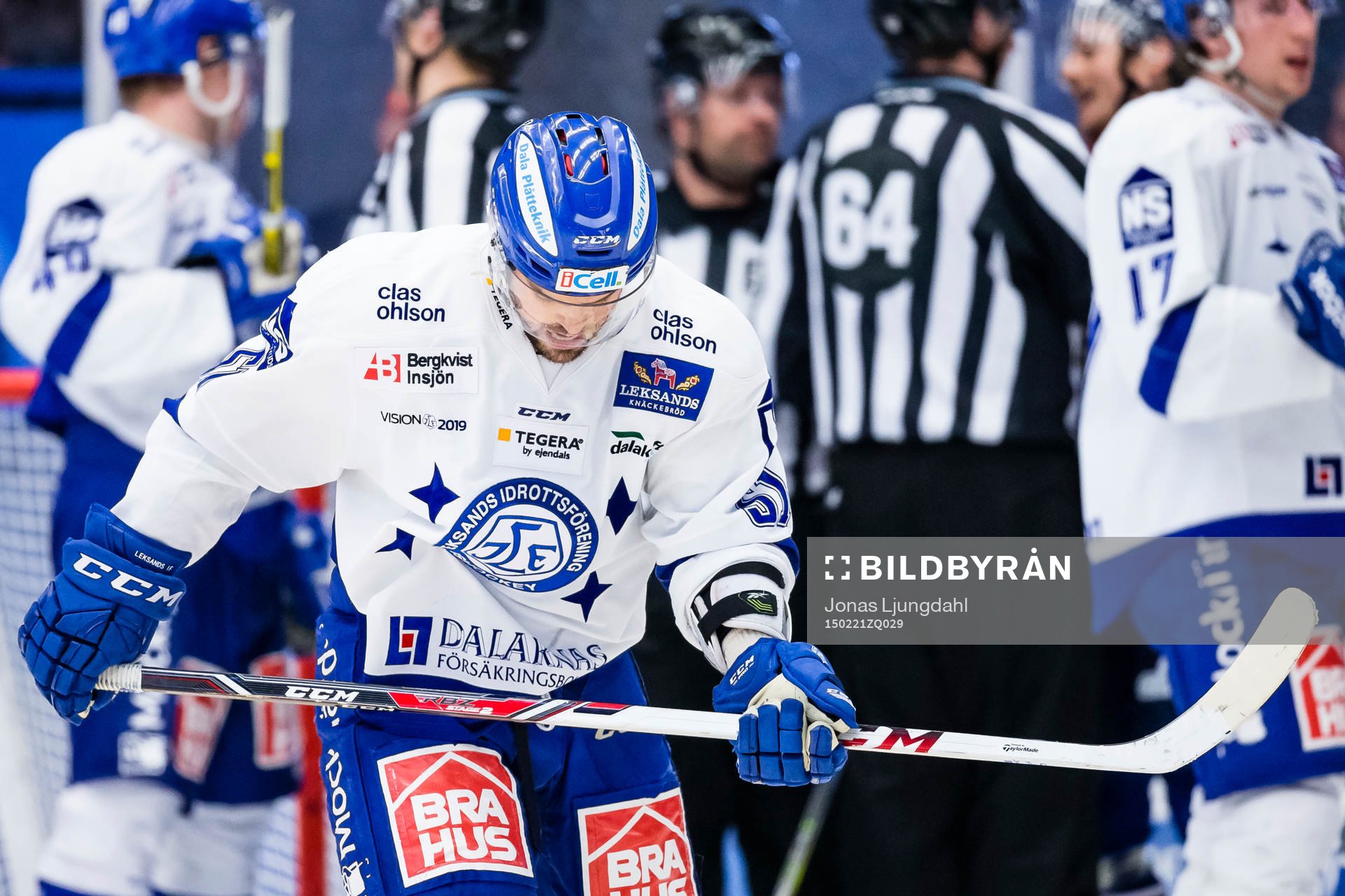 Leksands Kevin Kapstad hänger med huvudet
