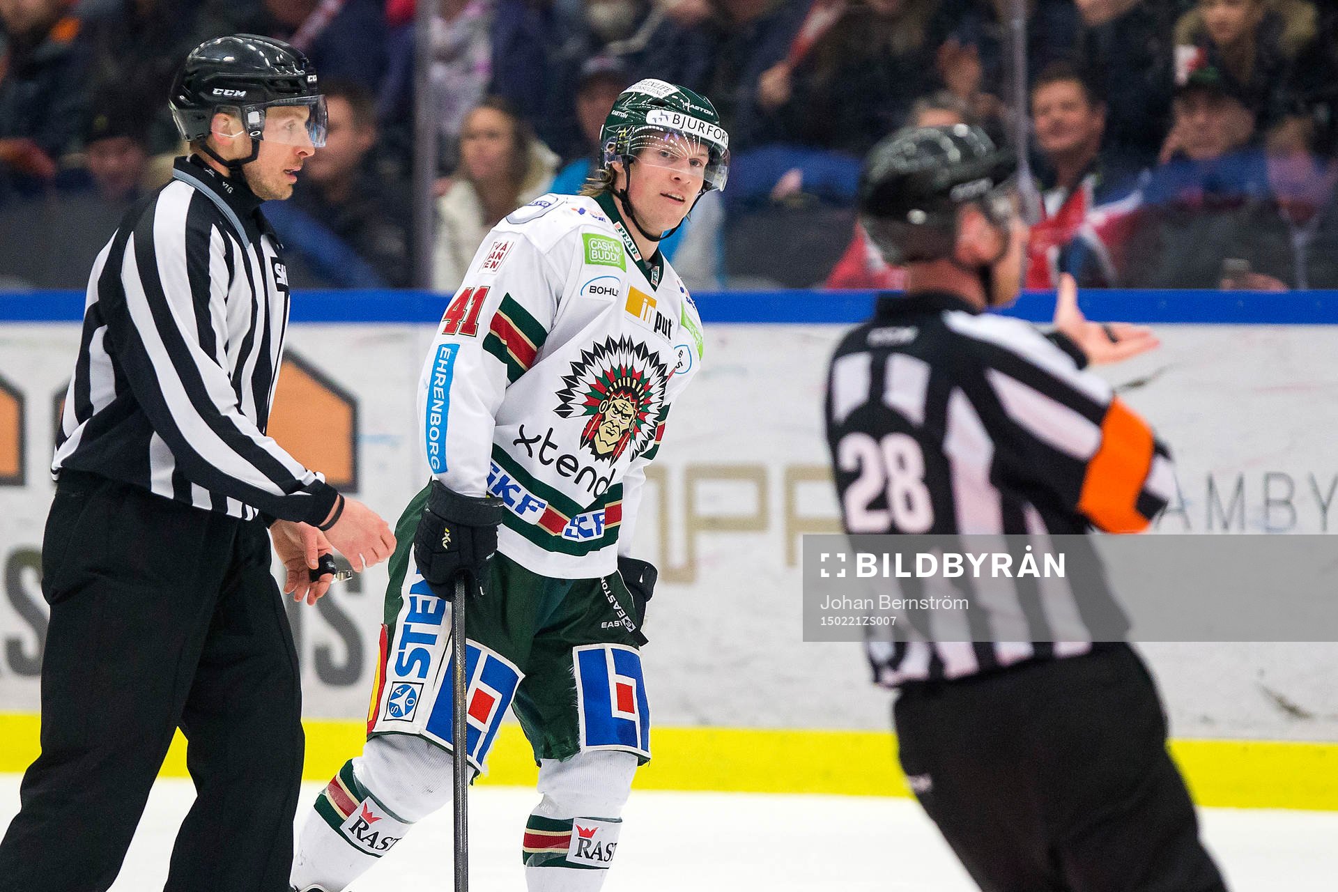 Frölundas Mathis Olimb blir utvisad