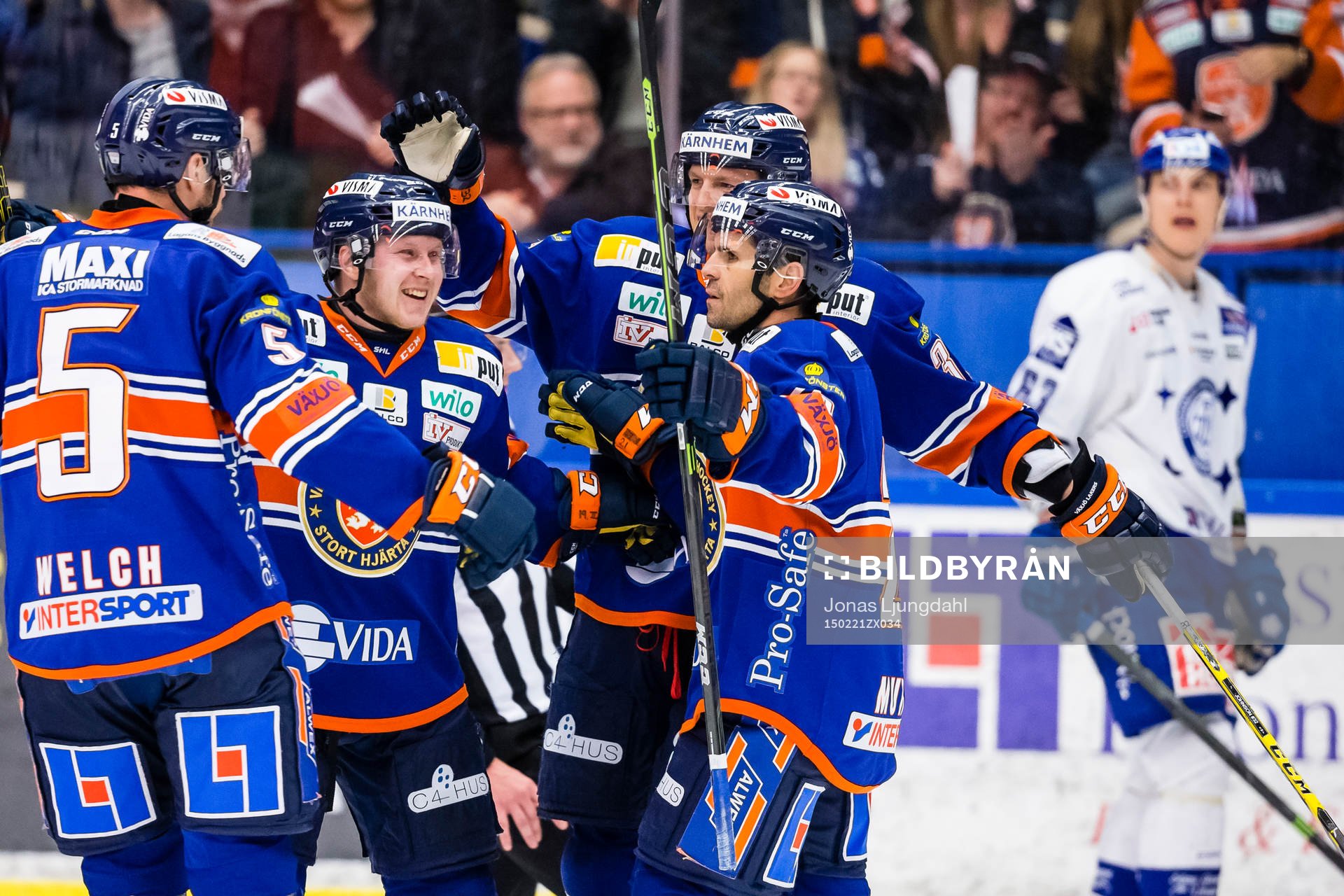 Växjös Noah Welch, Tuomas Kiiskinen, Nick Johnson och