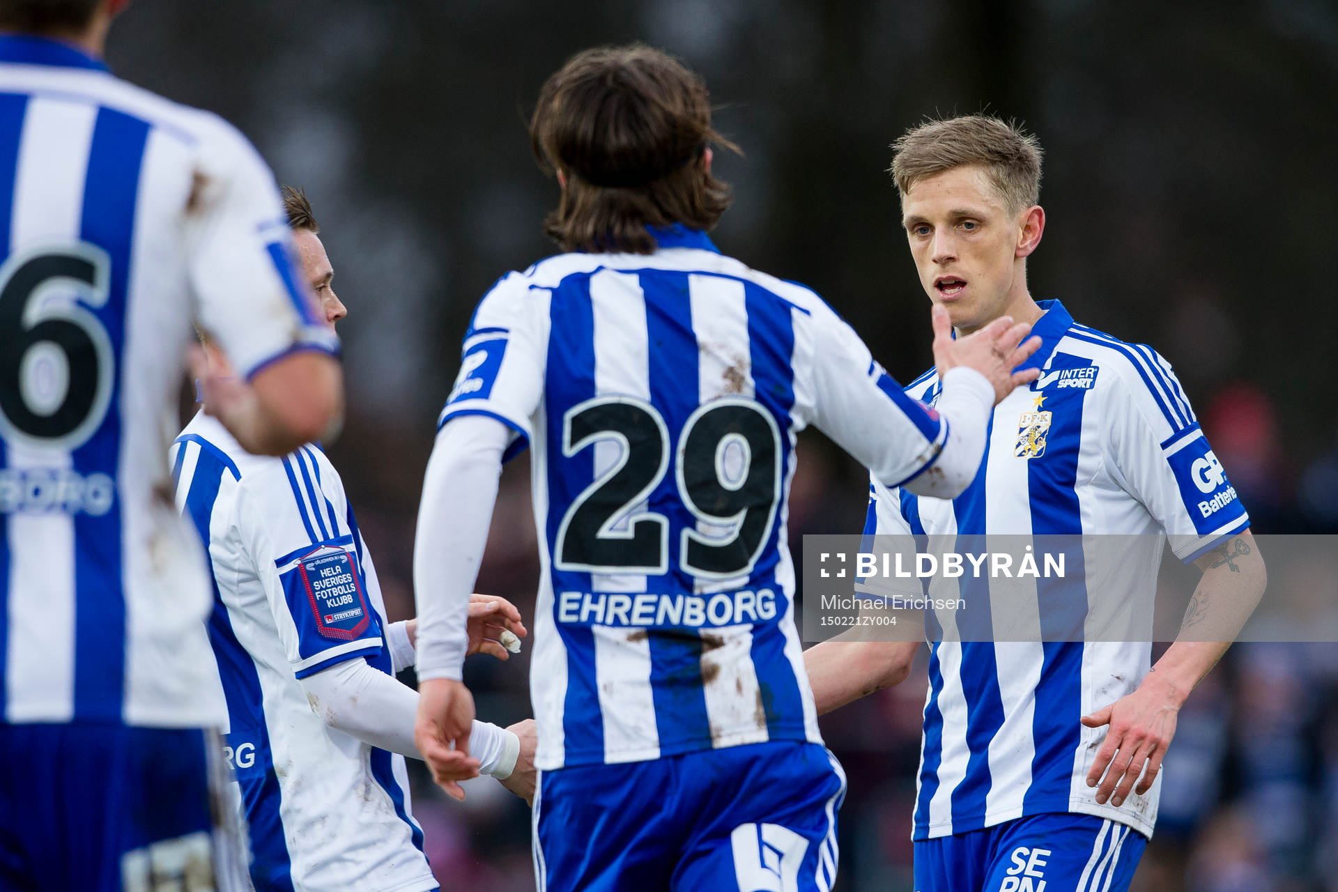 IFK Göteborgs Jakob Ankersen och Lasse Vibe gratulerar