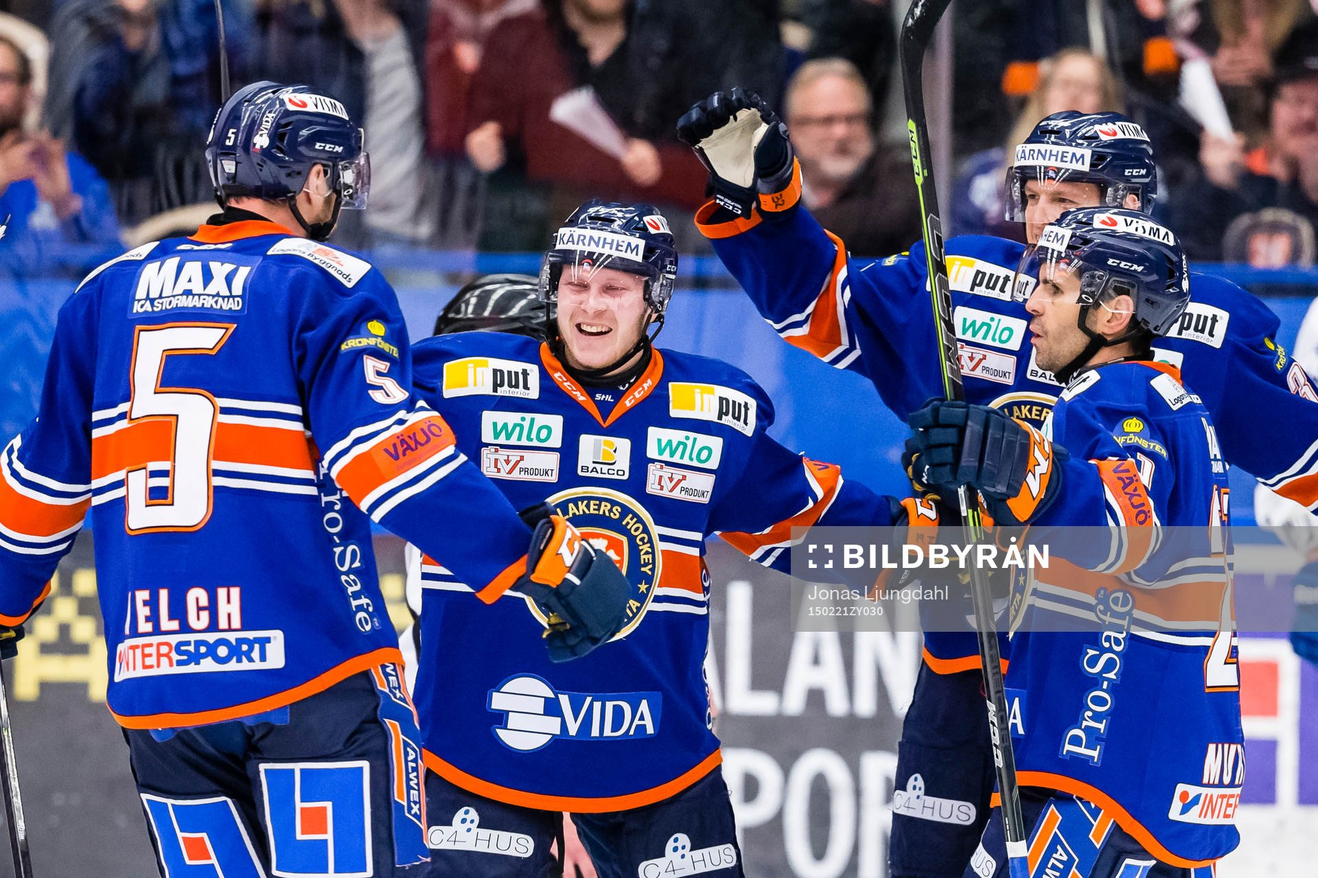 Växjös Noah Welch, Tuomas Kiiskinen, Nick Johnson och