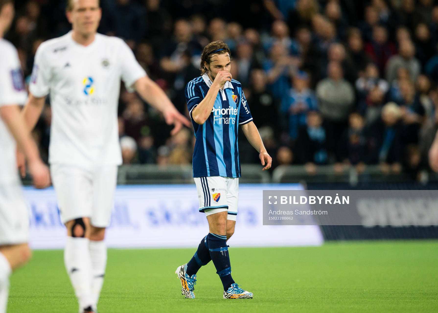 Djurgårdens Kevin Walker ser deppig ut
