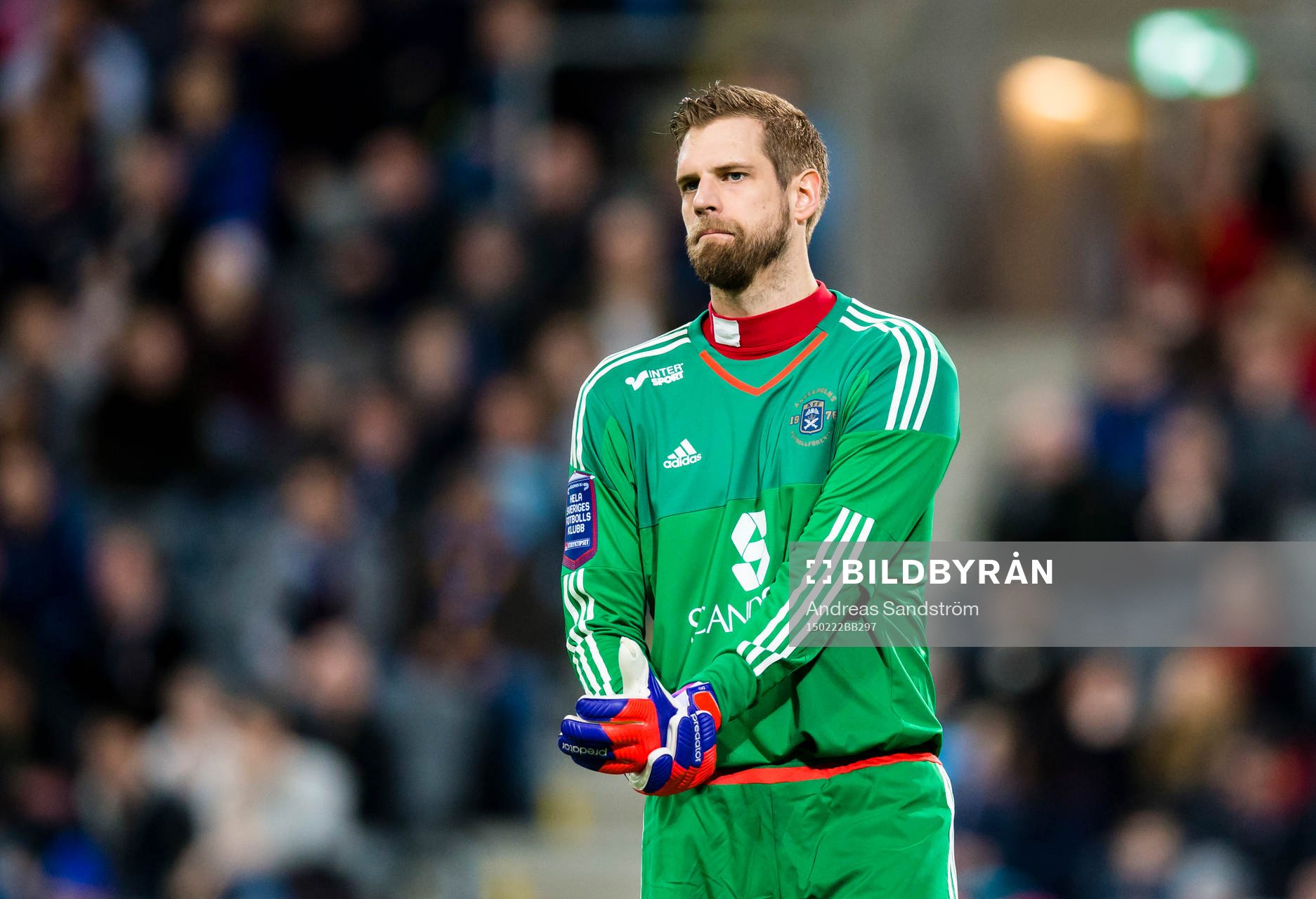 Ängelholms målvakt Oscar Berglund