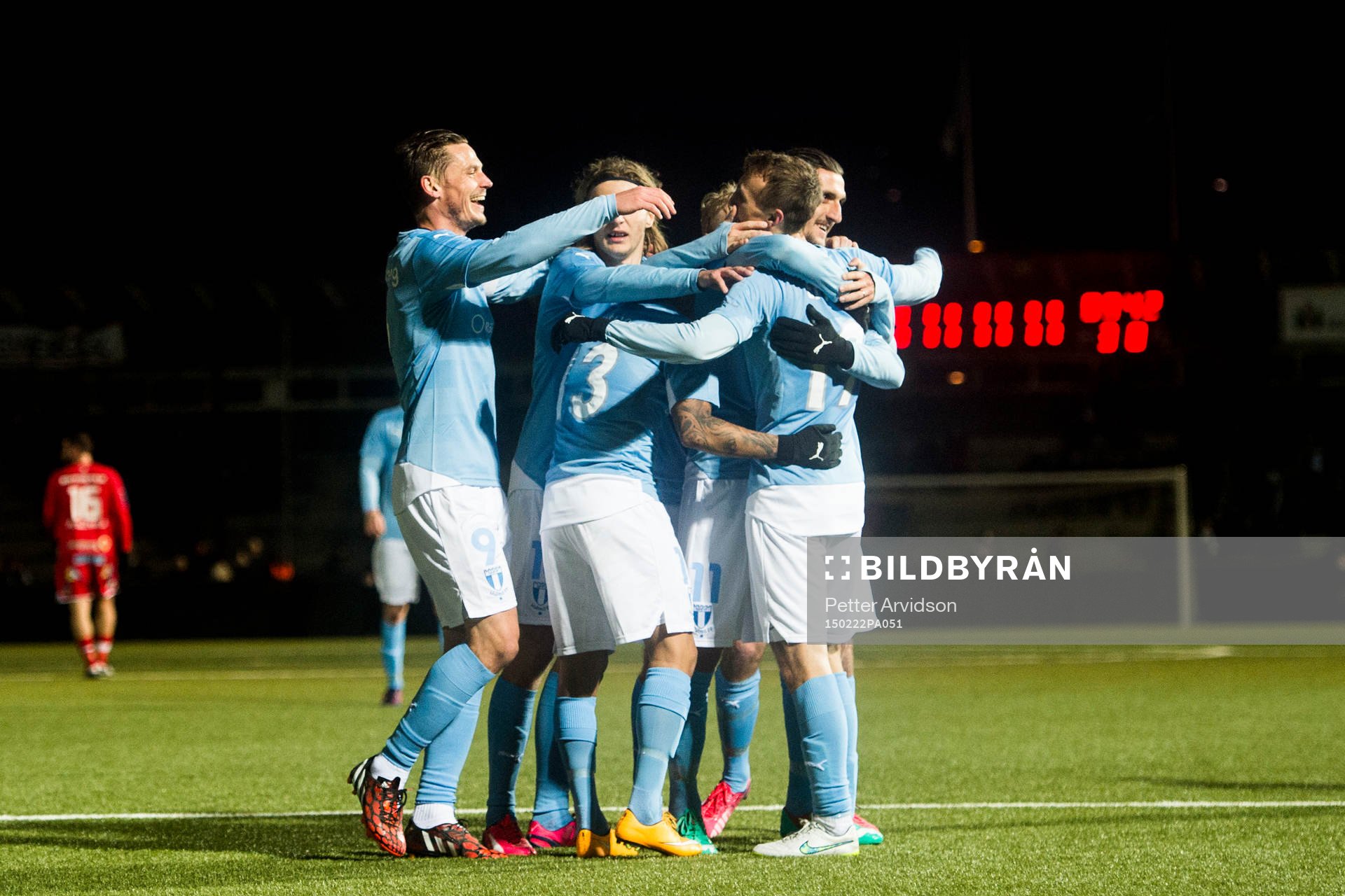 Malmö FFs spelare jublar