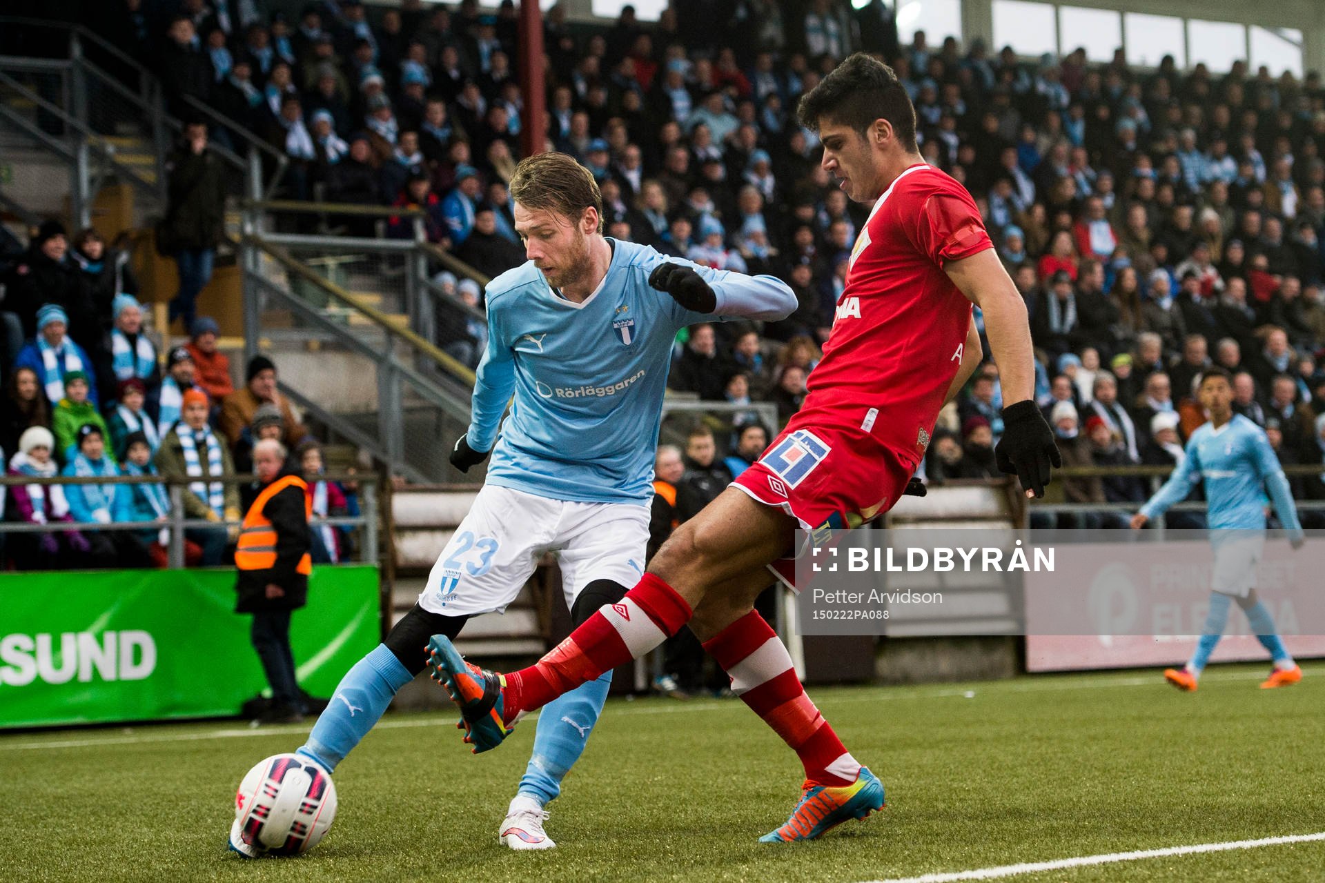 Malmö FFs Jo Inge Berget mot Assyriskas Nemrud Awrohum