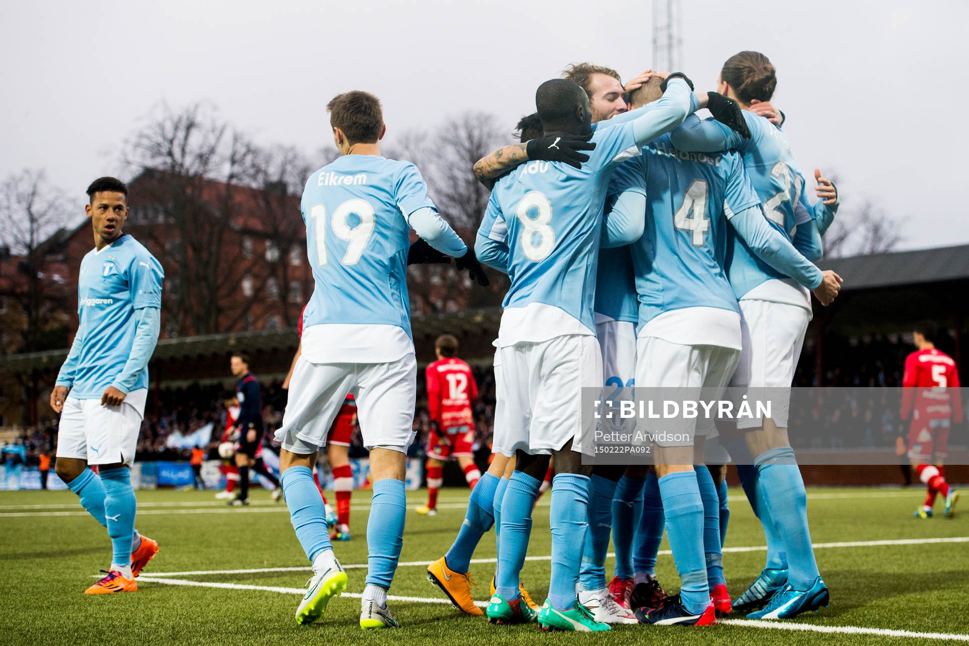 Malmö FFs spelare jublar