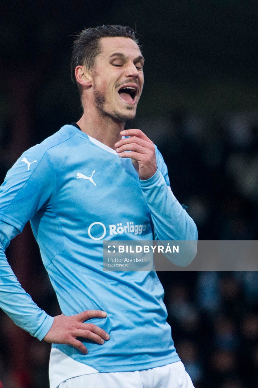 Malmö FFs Markus Rosenberg deppar